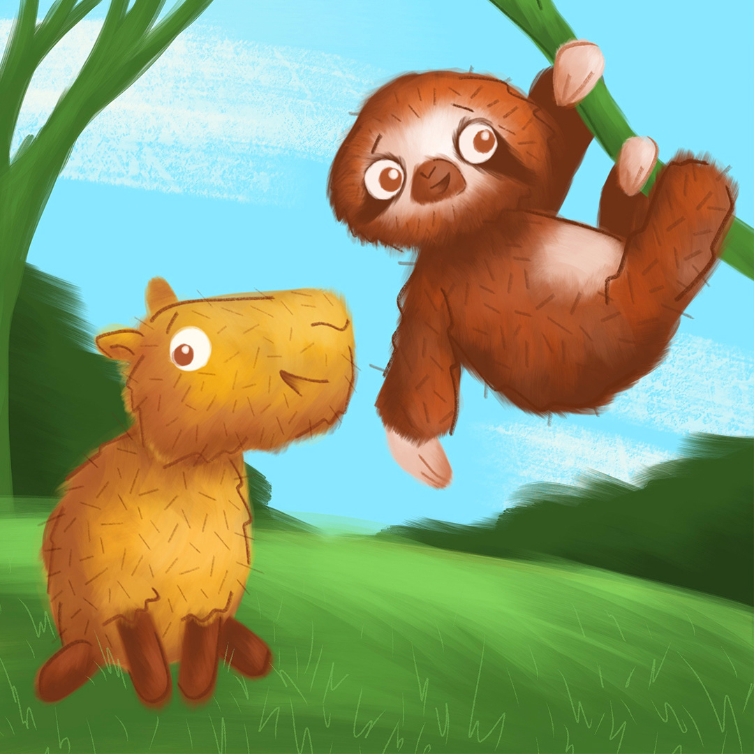 Capybara & Sloth