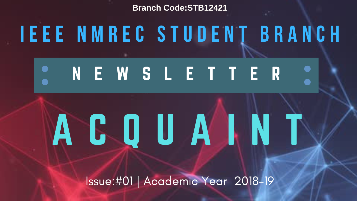 Navyateja Marripelli Acquaint Newsletter Issue 01 A Y 18 19