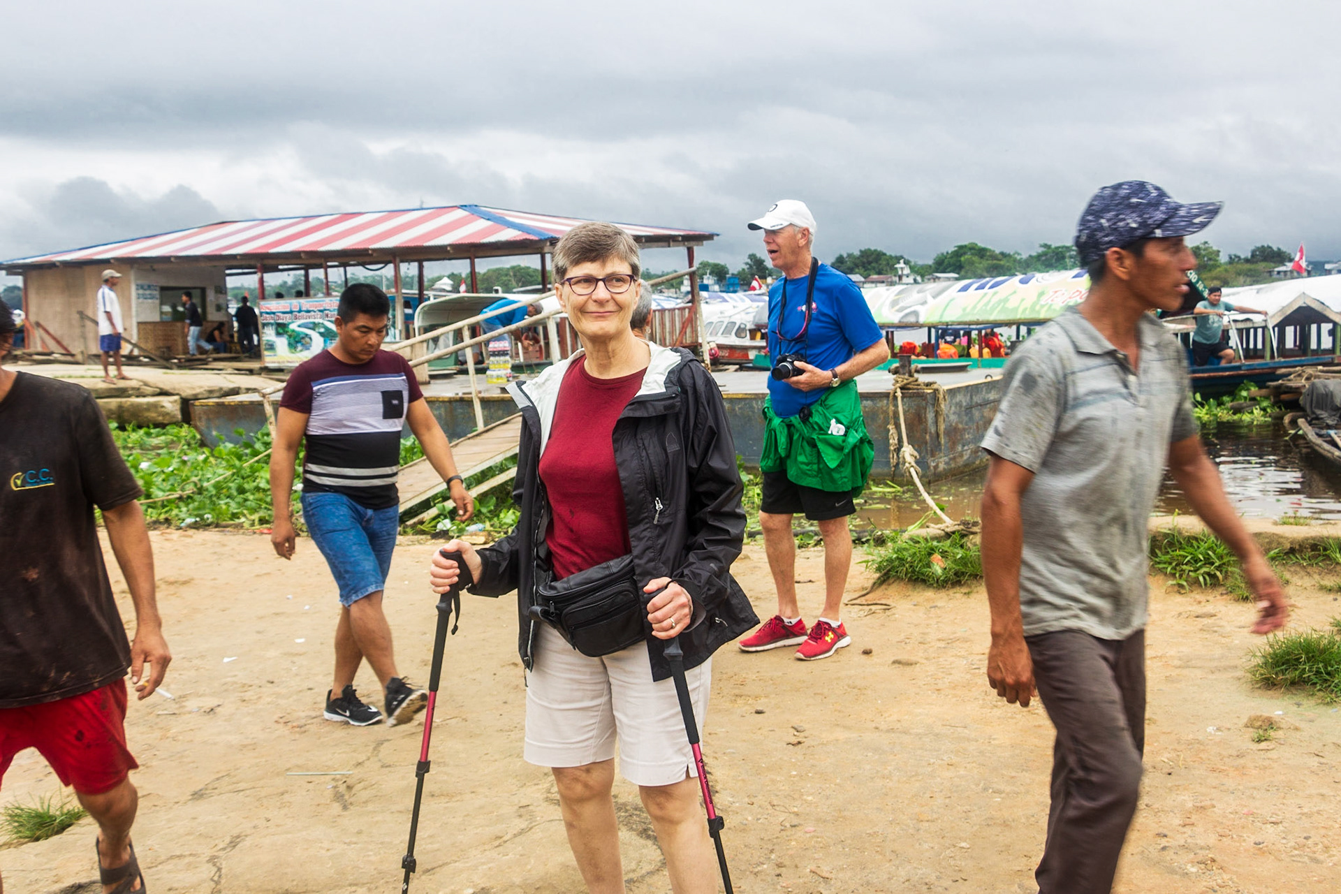 Iquitos landing on Nanay River (boarding boat to Butterfly Farm)