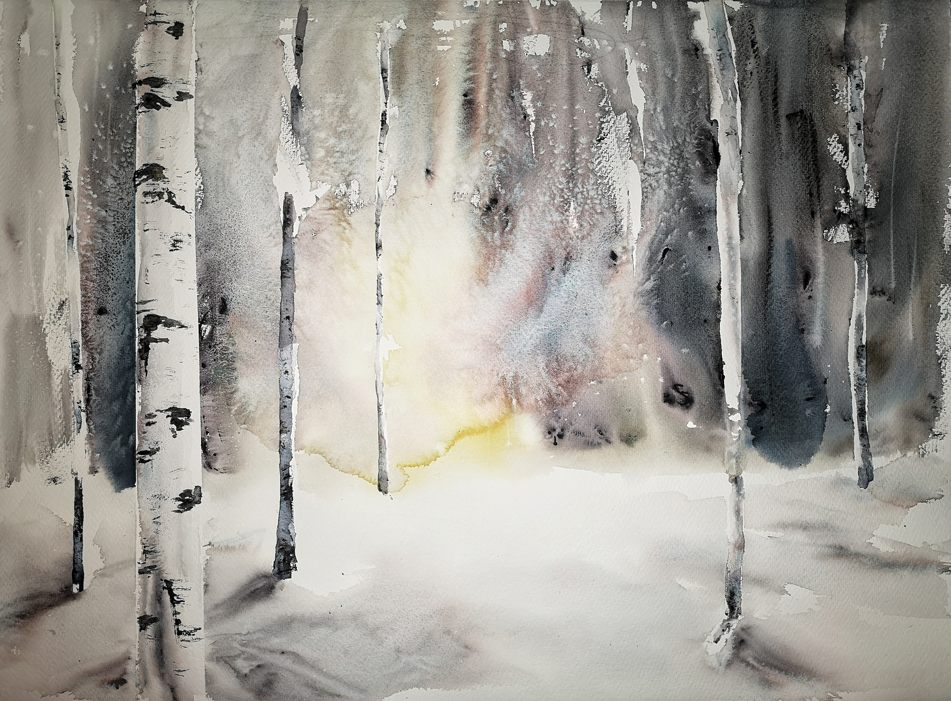 Snöskog 56 * 76 cm