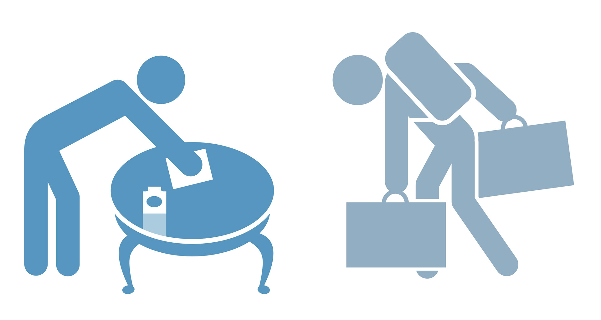 michael stonelake icon style illustrations for a presentation