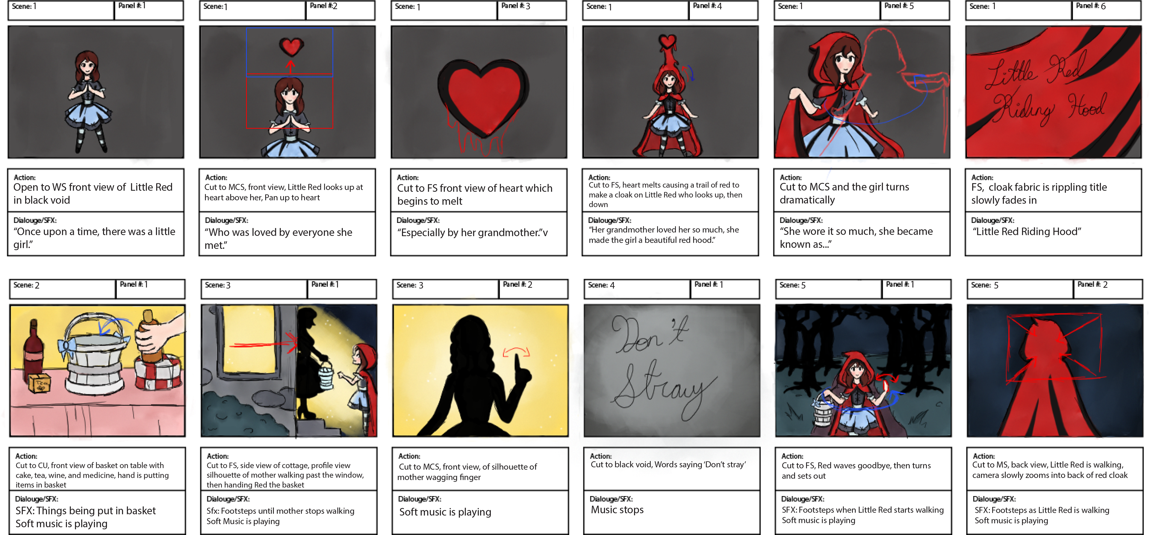 Ariana Knox Little Red Riding Hood Storyboard Concepts Ariana Knox Little Red Riding Hood Storyboard Concepts