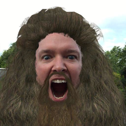 My doing my best Hagrid impression