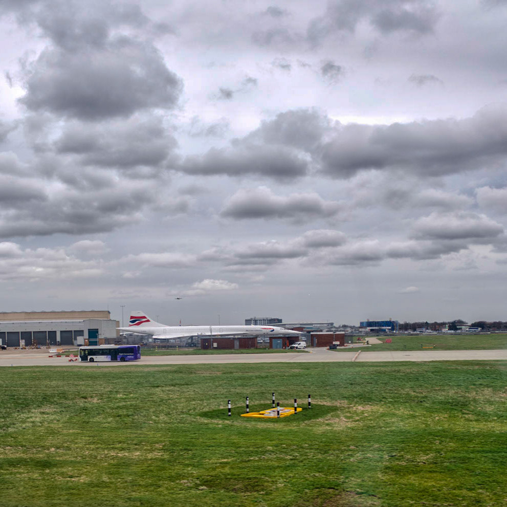 Passing Concord at Heathrow airport