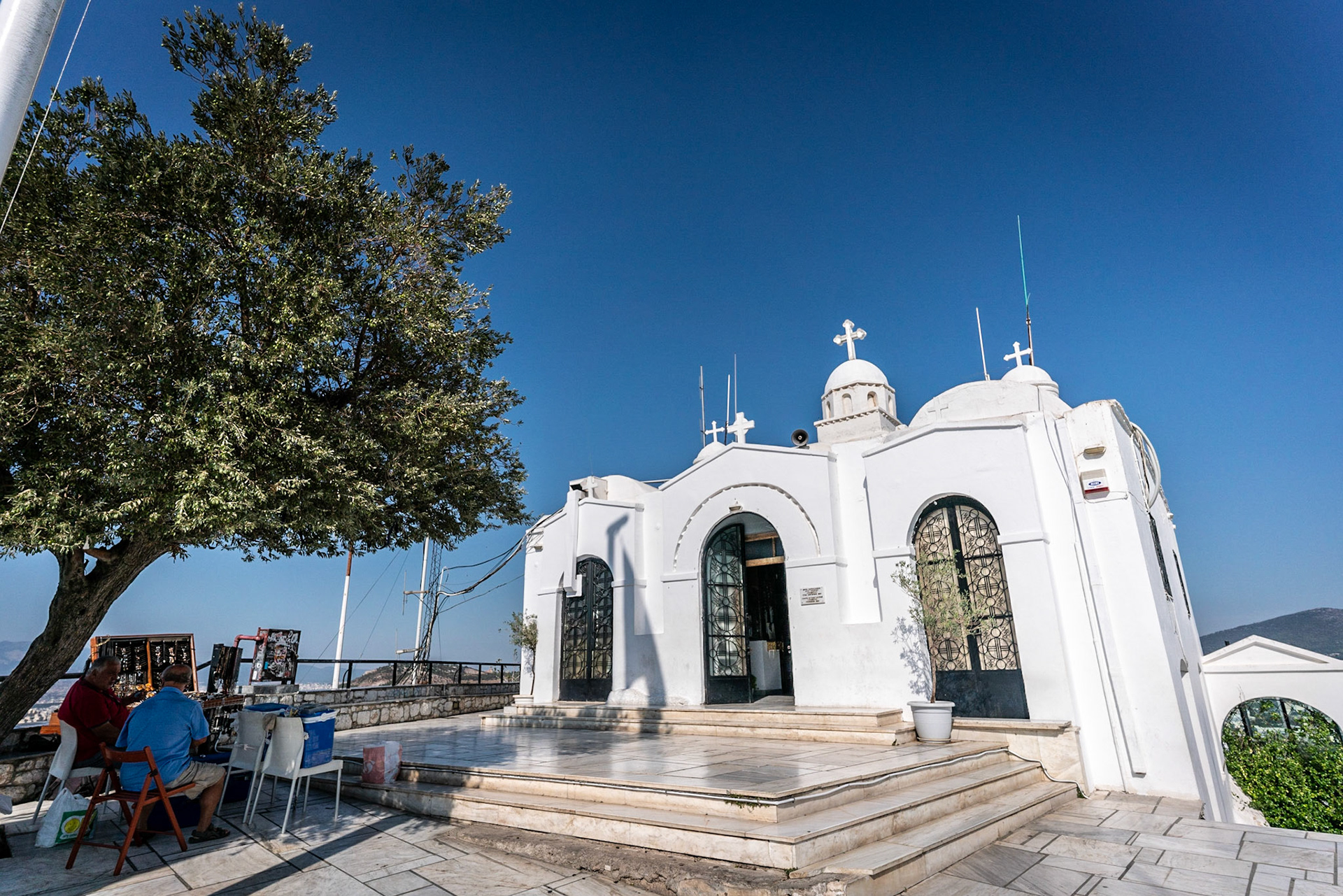Highest point in Athens - Chapel of Agios Georgious