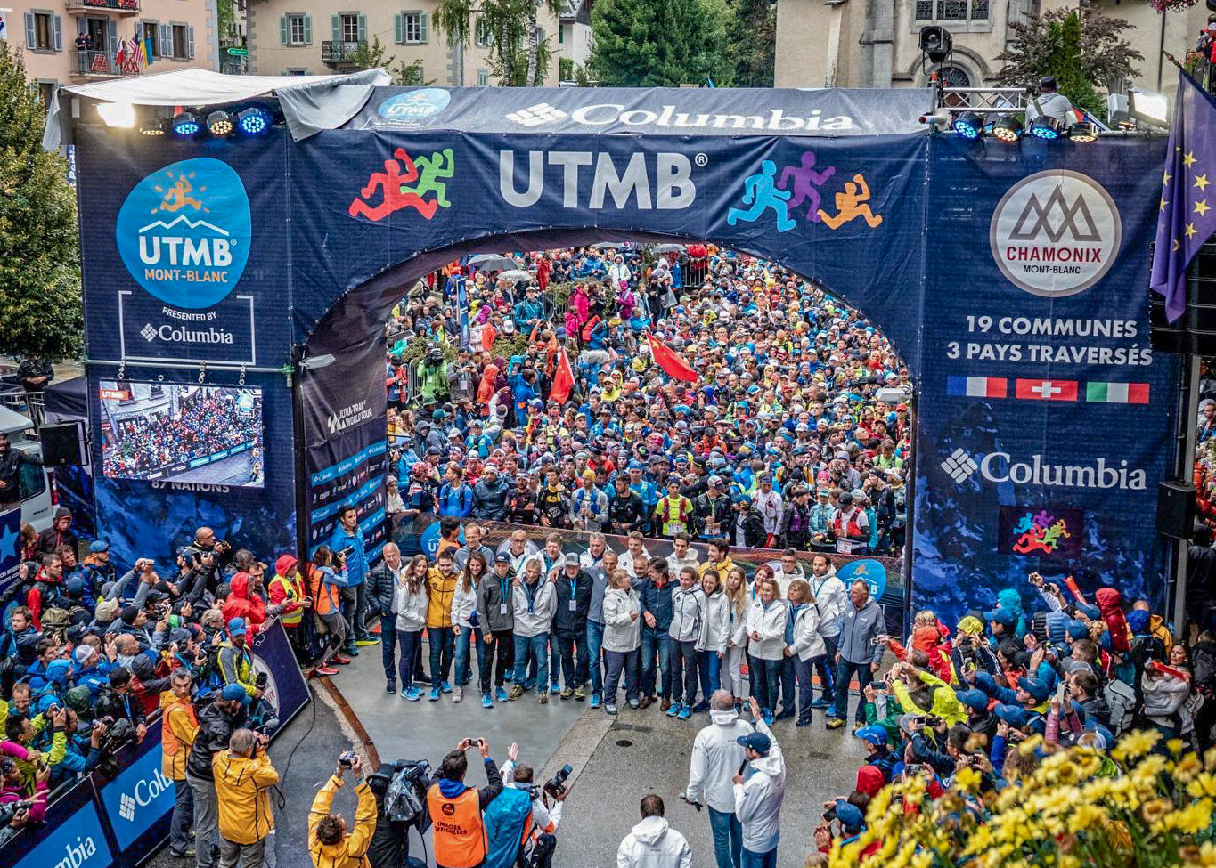 Équipe UTMB® 2018 avant le départ de la course