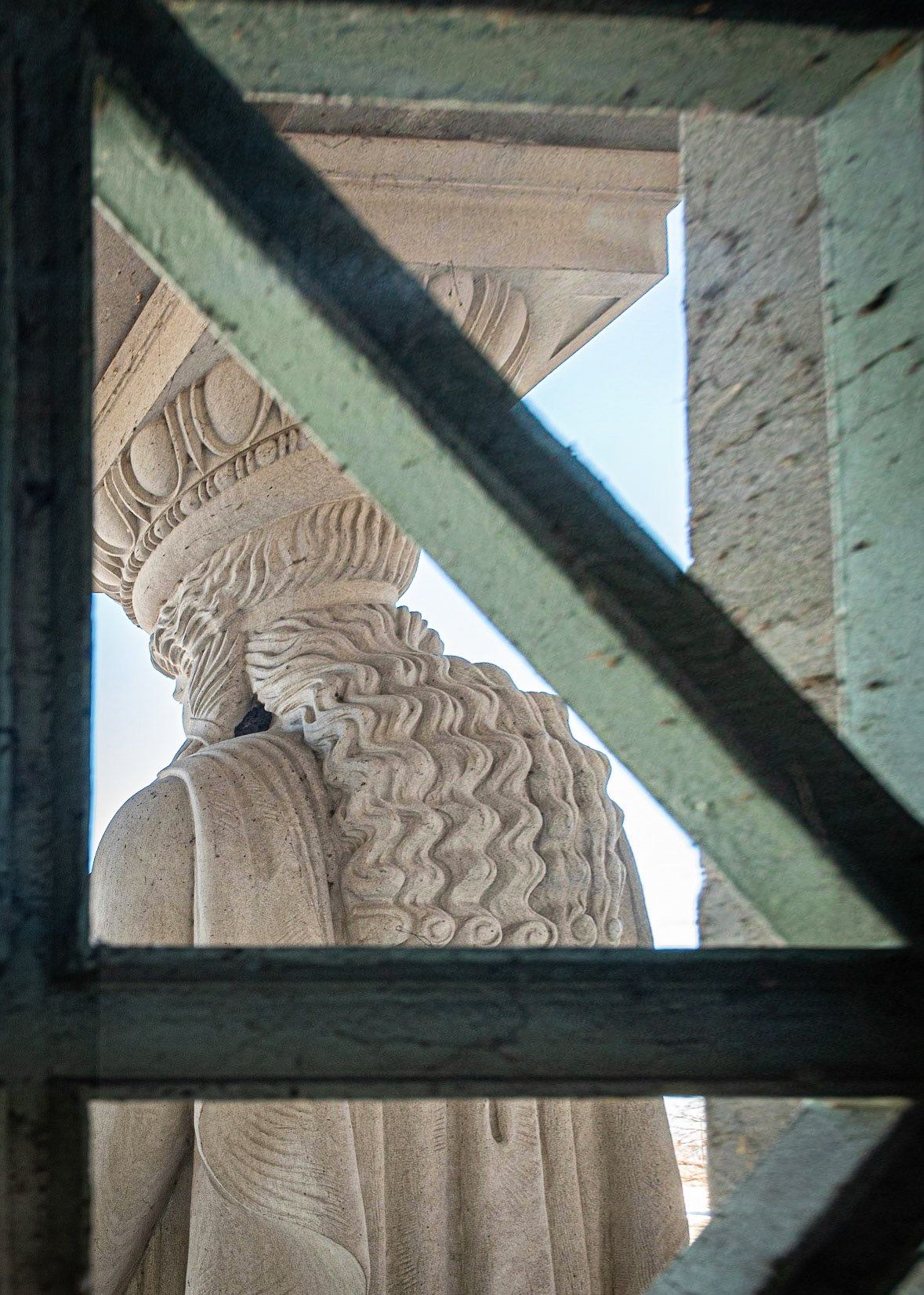 Caryatid at Museum of Science and Industry, Chicago  August 2010