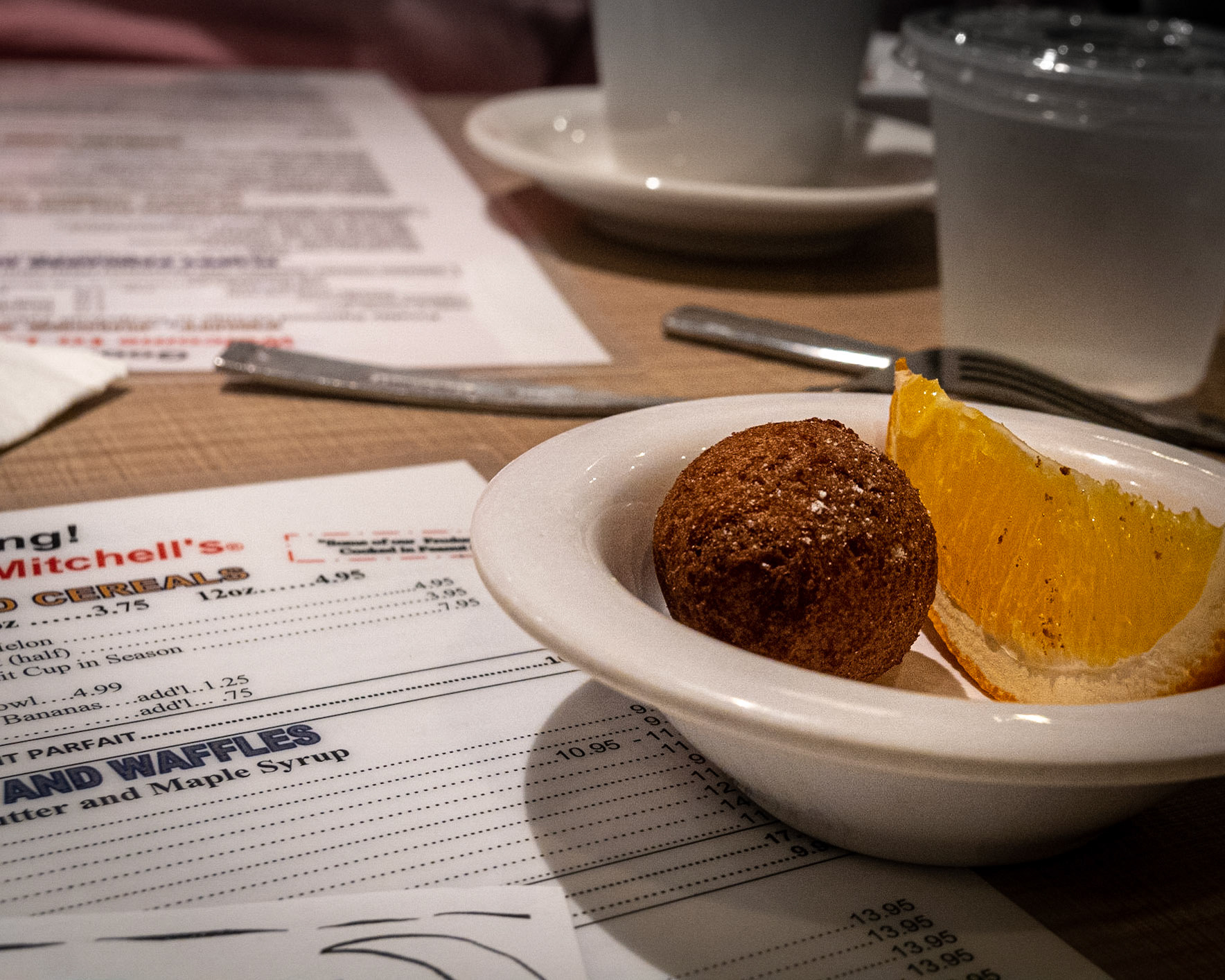 Breakfast starter at Lou Mitchell's, CVhicago