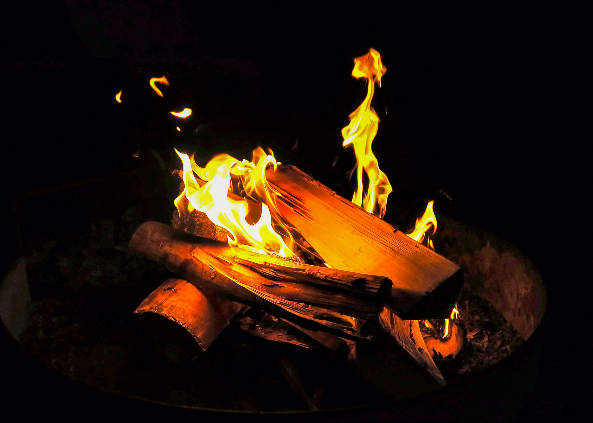 Campfire - Pleasant Creek CG - Vermilionville IL, August 2020