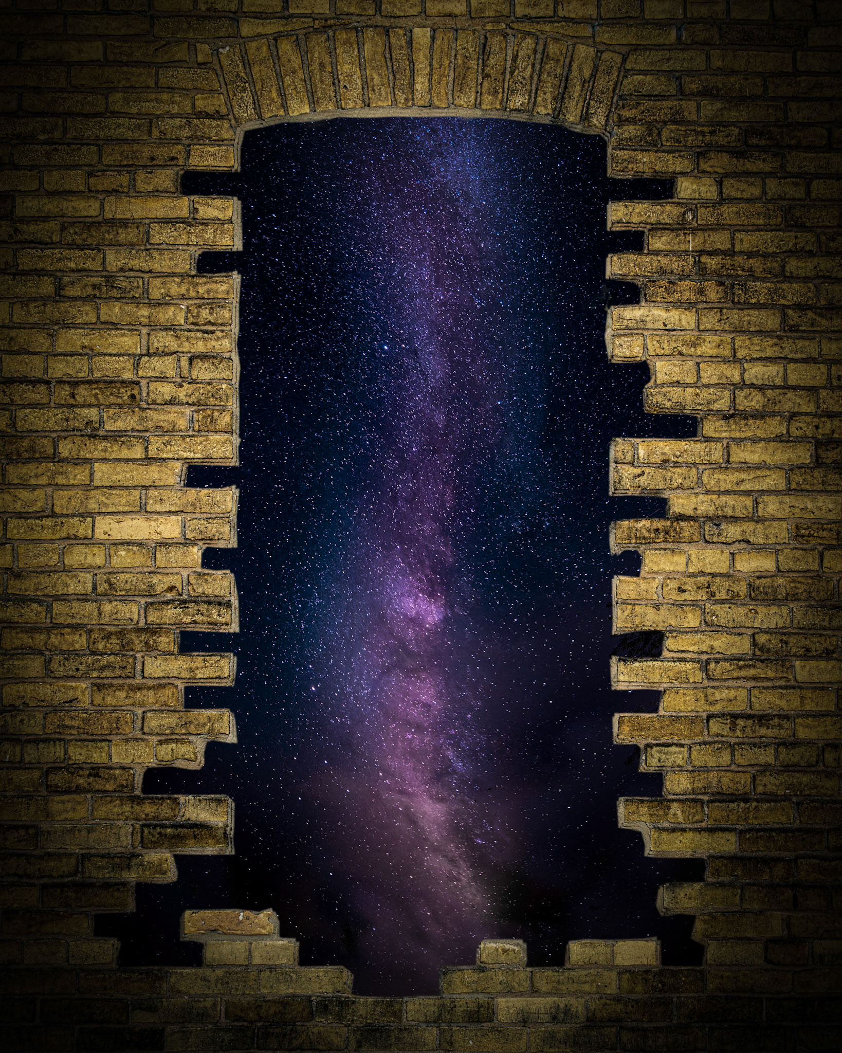 Through the Right Portal - Photoshop composite June 2021