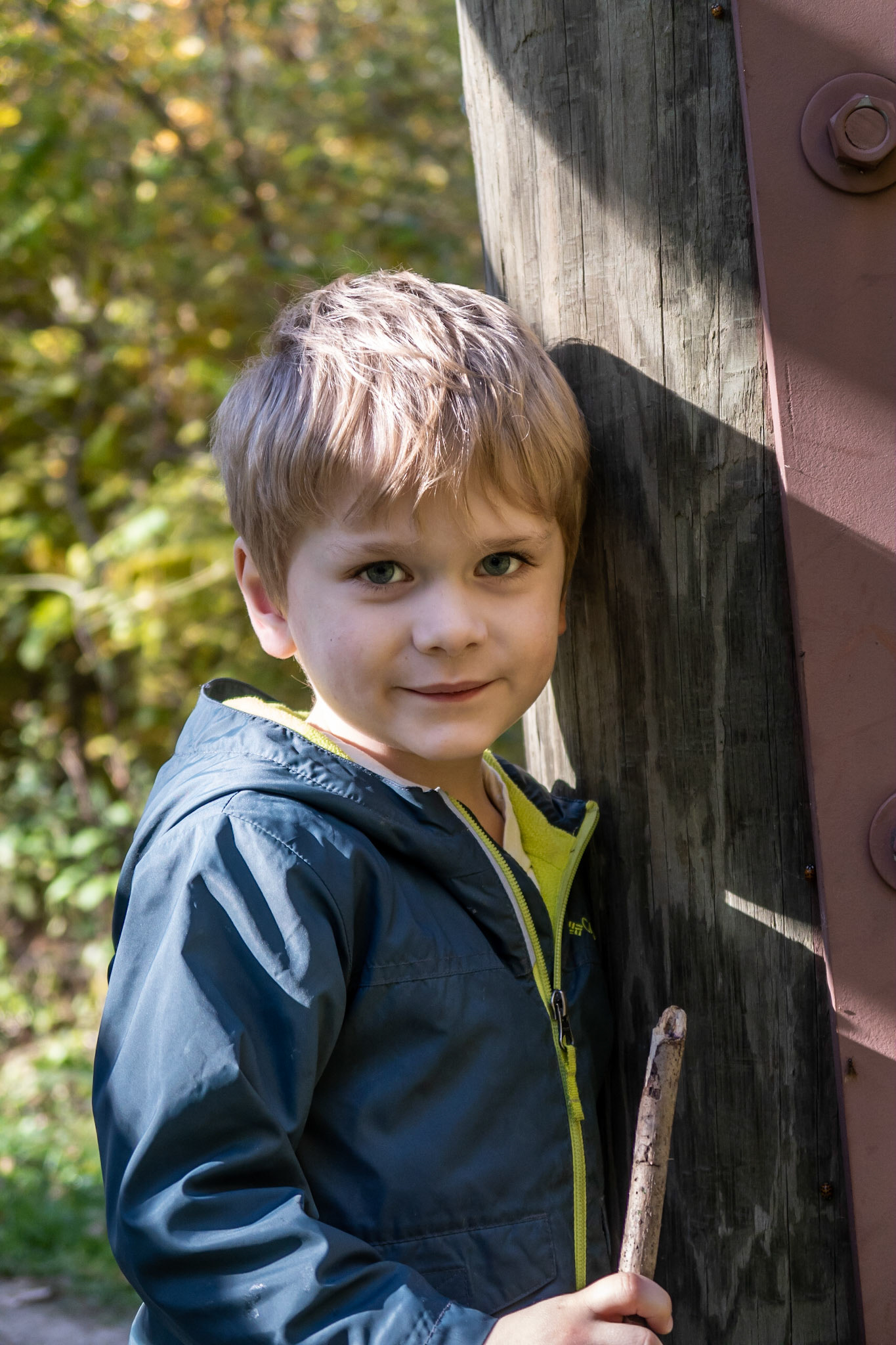 My Hiking Buddy - Pike Lake SP, WI  October 2019