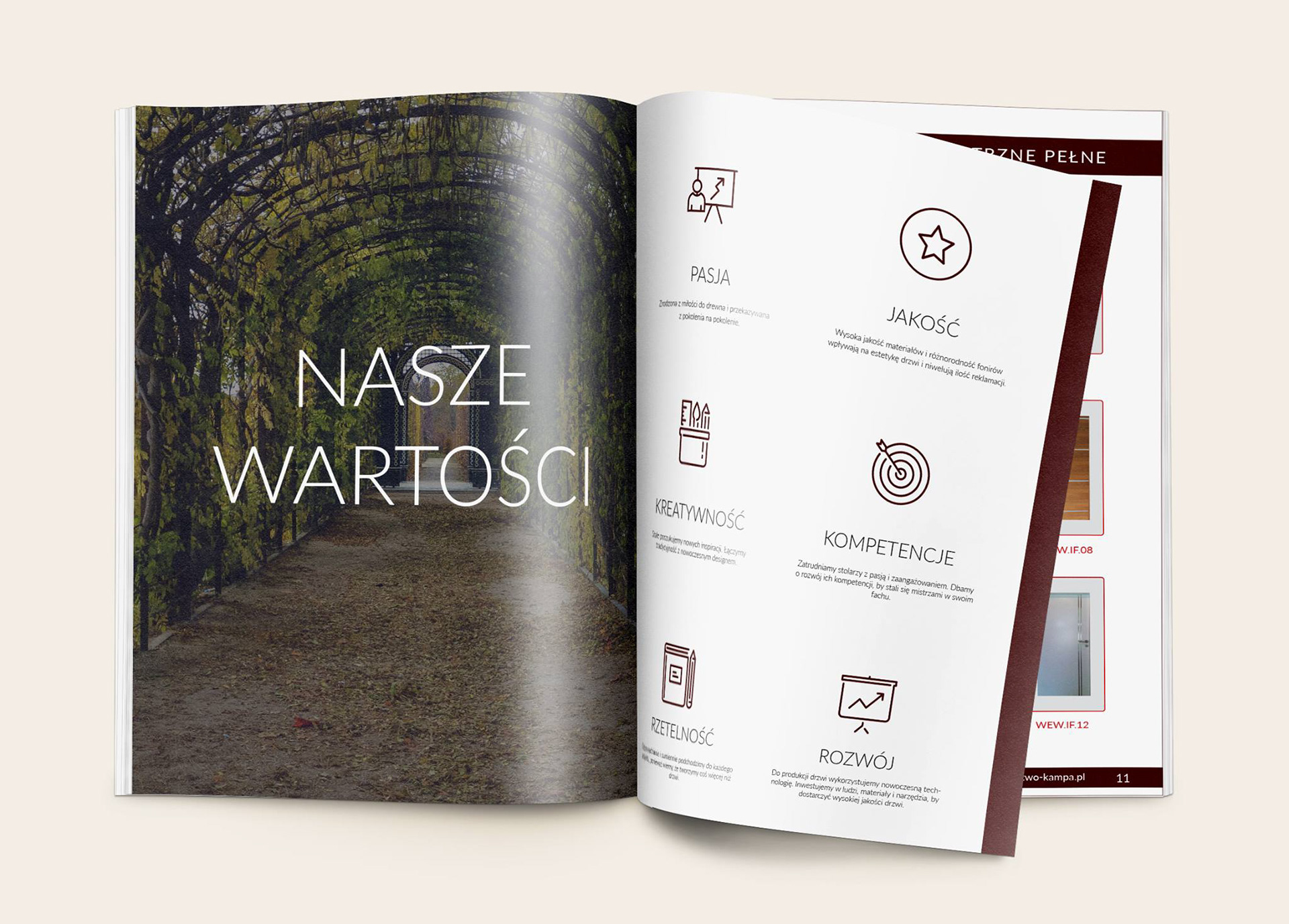 Katalog firmowy dla stolarstwa Kampa