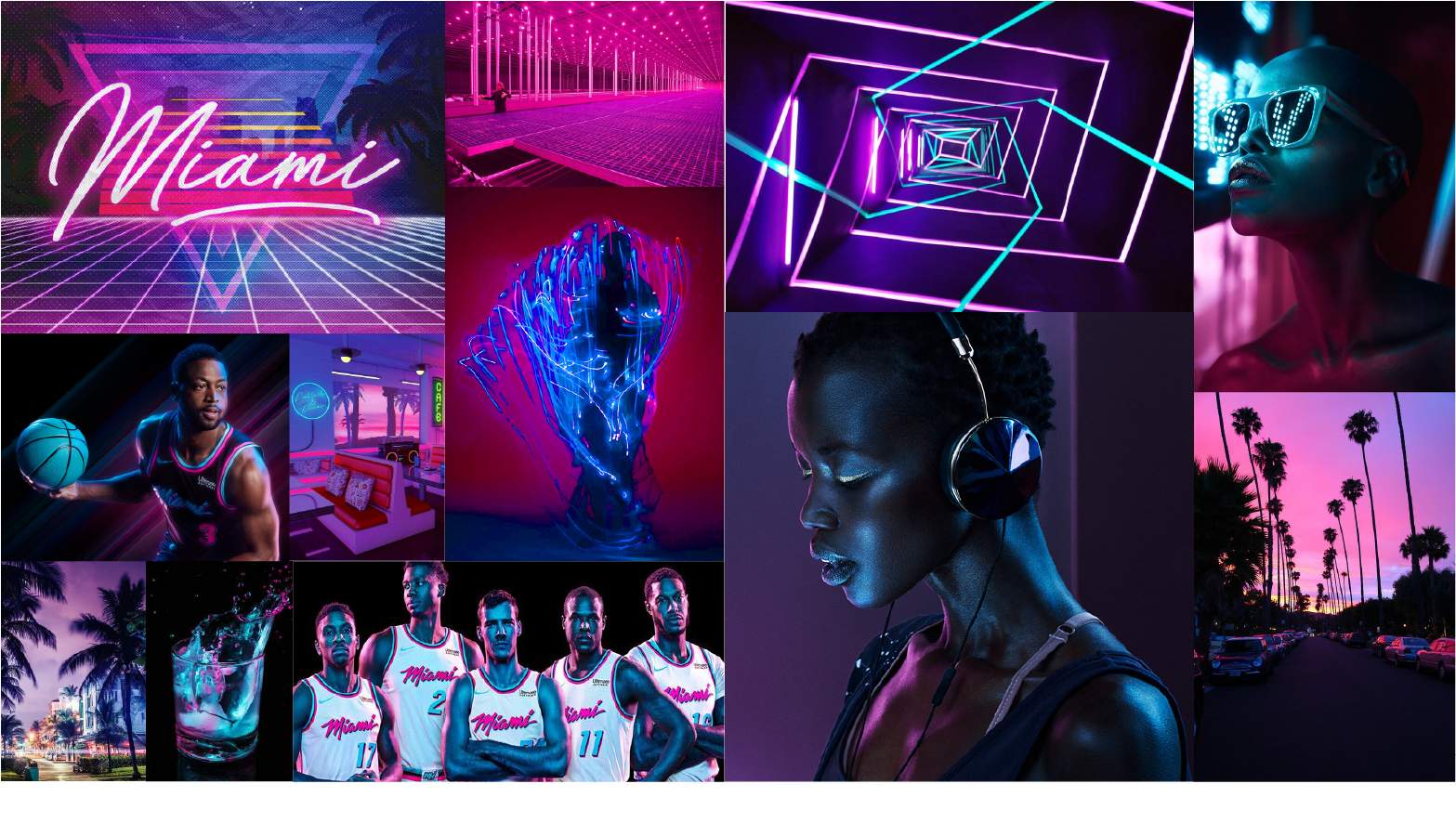 Miami Vice Nights Moodboard