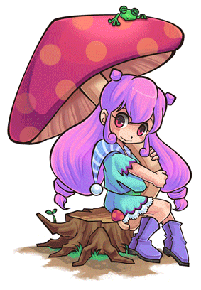 ネガポップ きのこちゃん ネガポップ きのこちゃん