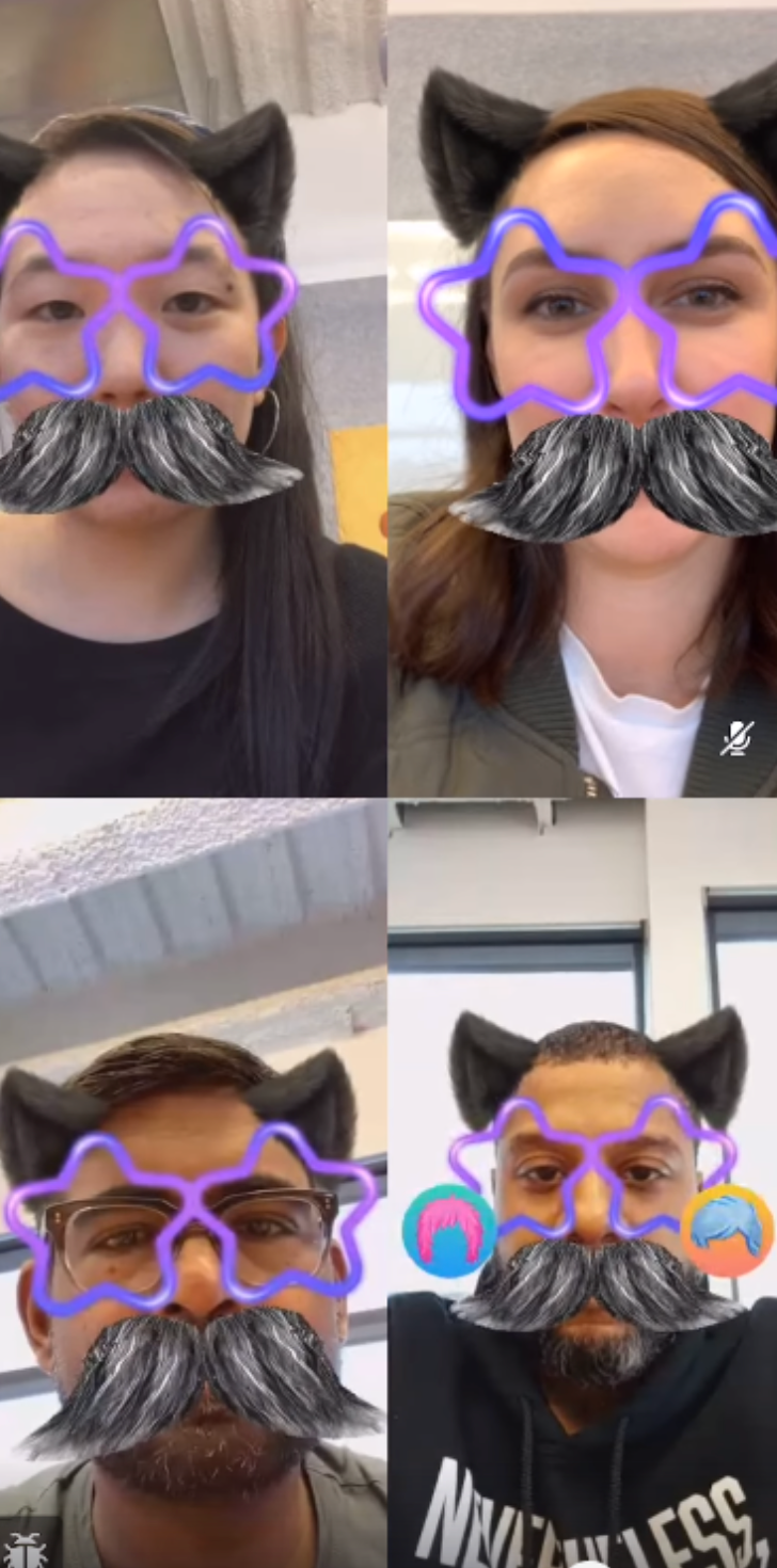 Costume Party Screenshot with mustaches