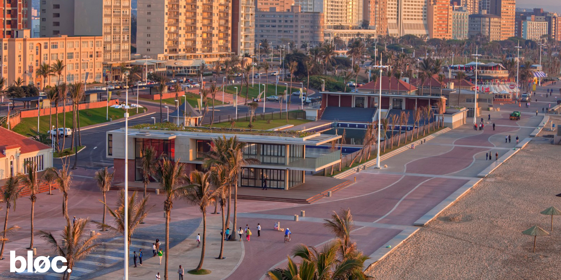 Double storey modern building on Durban's Beachfront promenade