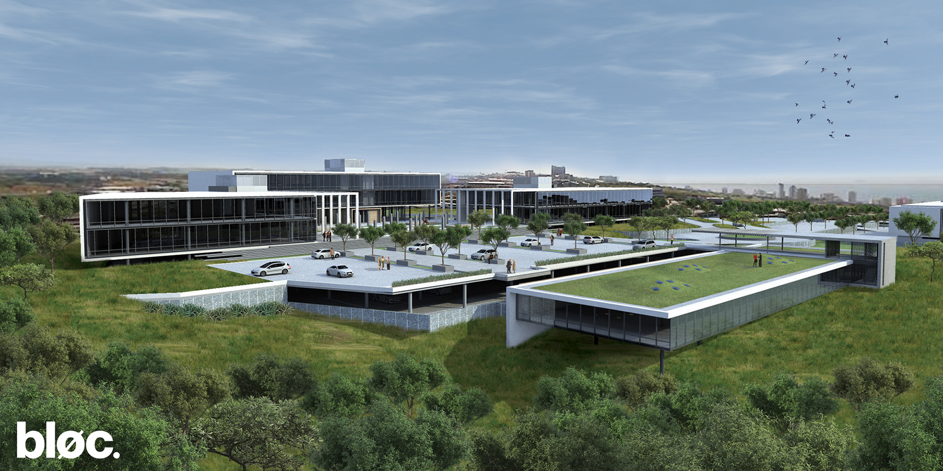 concept for modern office park on Umhlanga ridge