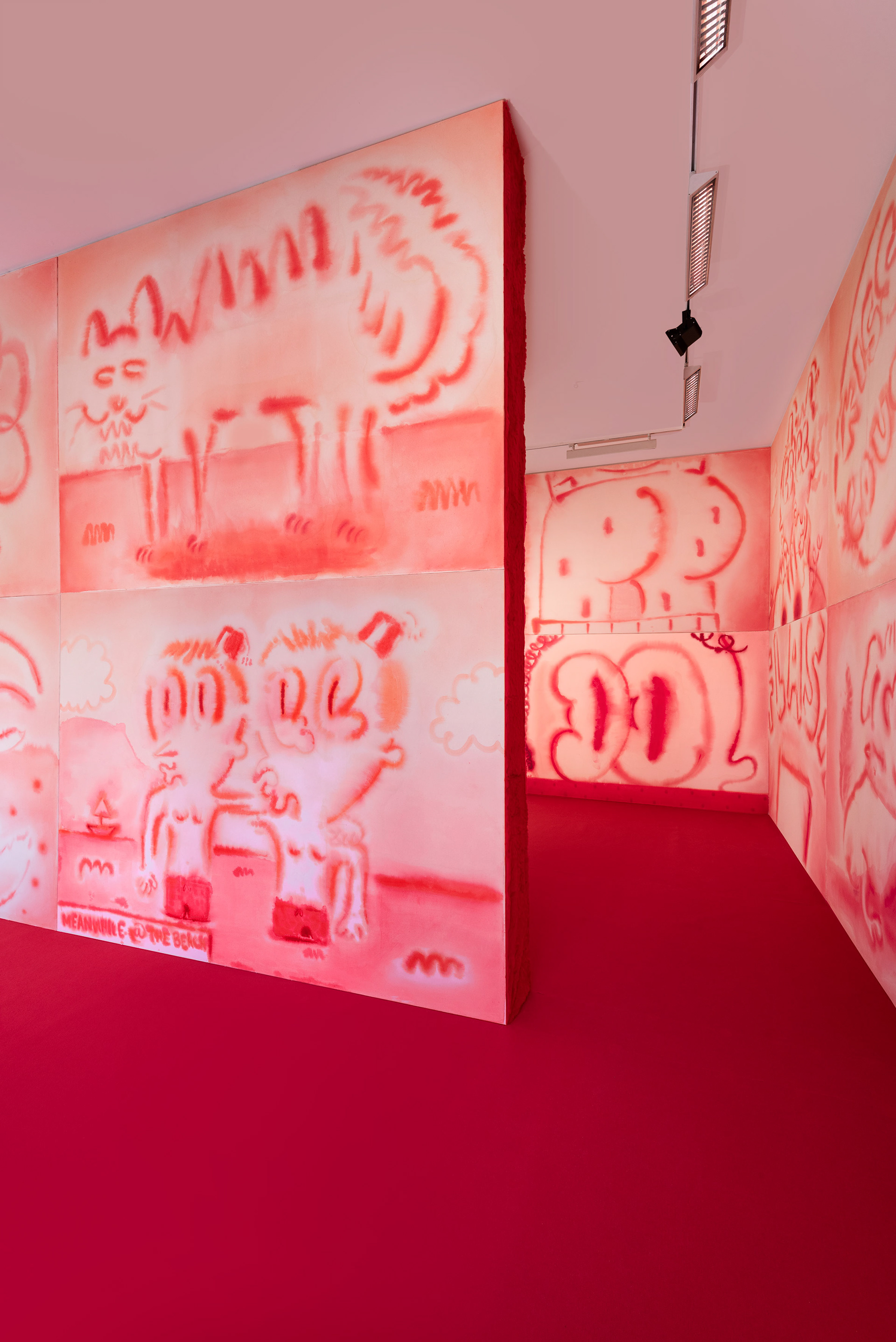 "Le Peep Show" Feinste Künstleraquarelle - 220 x 300 cm - Öl auf Leinwand © Foto: Frank Kleinbach