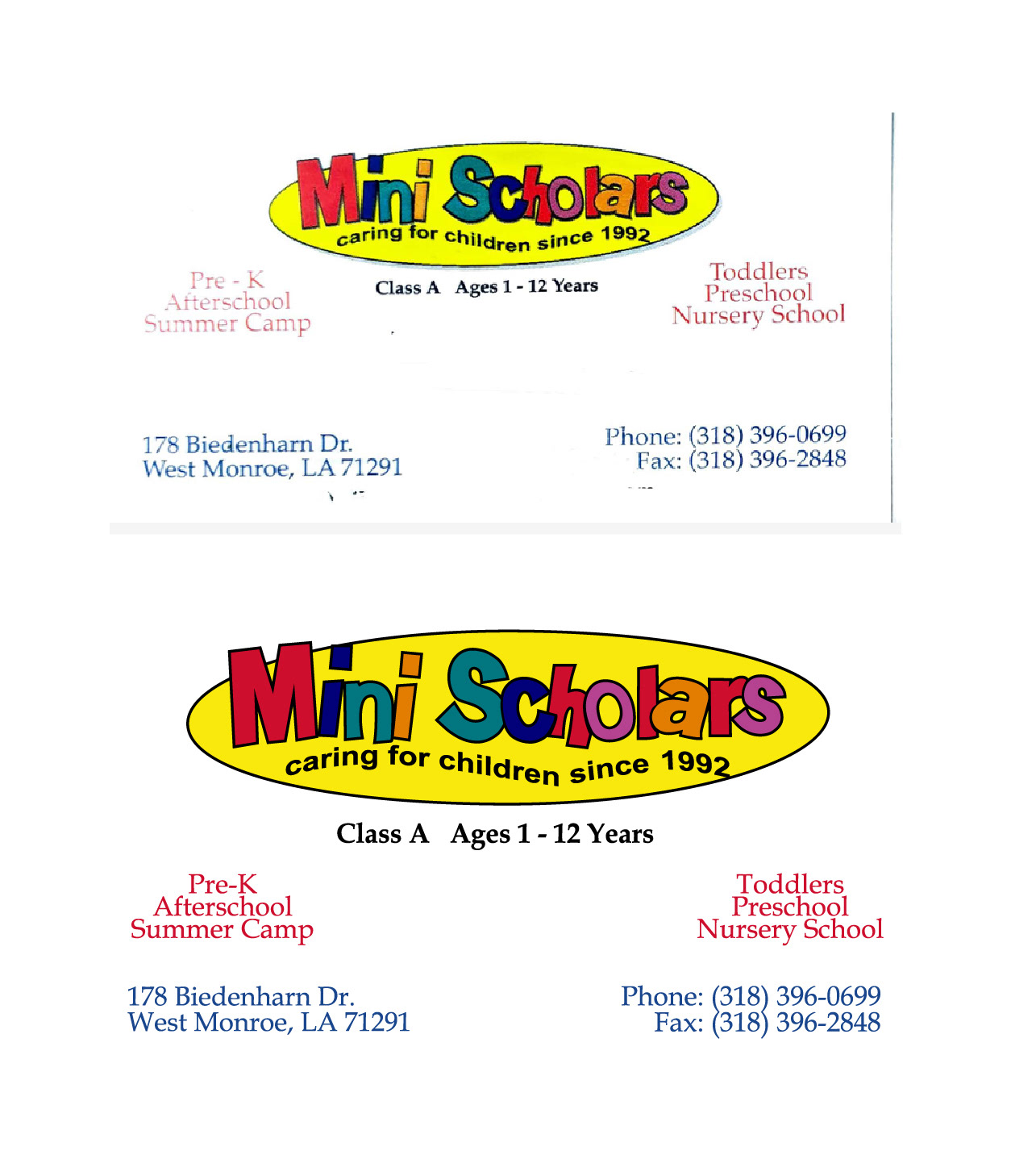 business card vectorized for banner