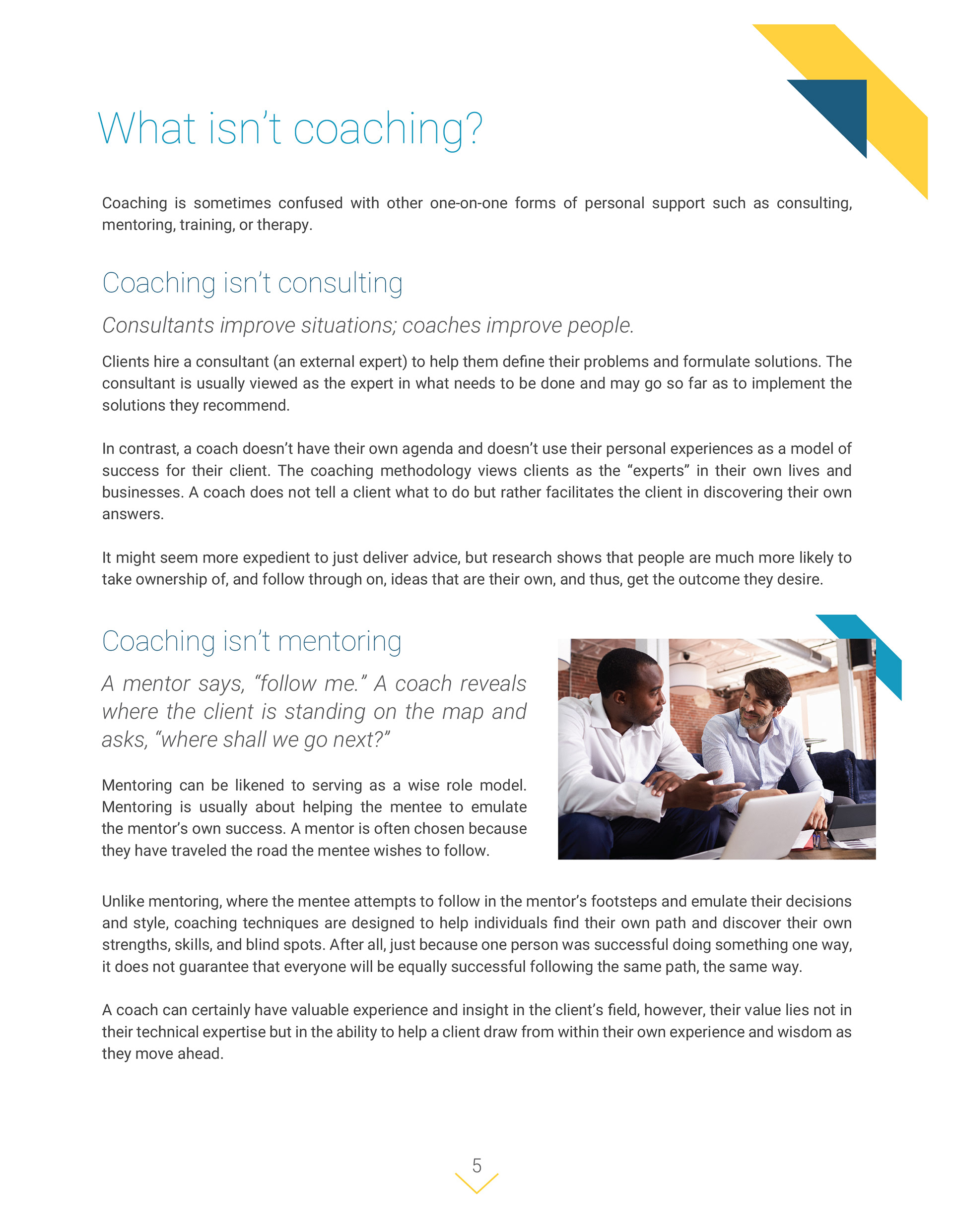gini Wells - iPEC 16pg PDF Brochure Graphic Design, Illustrator.