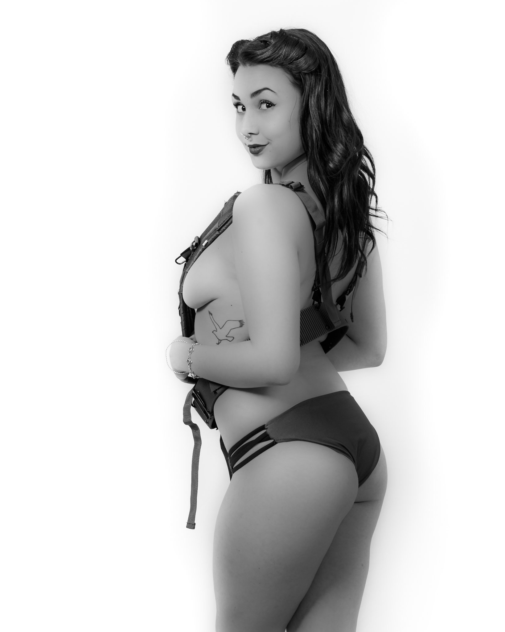 This one screamed Black &amp; White to me!