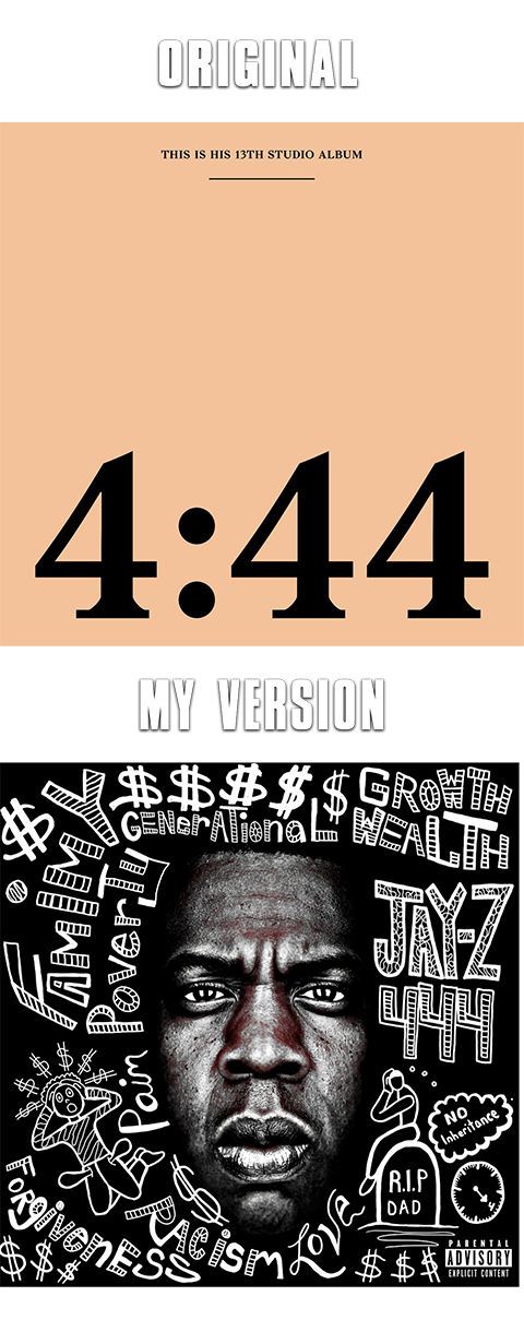 John Spain Jay Z 4 44 Album Cover Redesign John Spain Jay Z 4 44 Album Cover Redesign