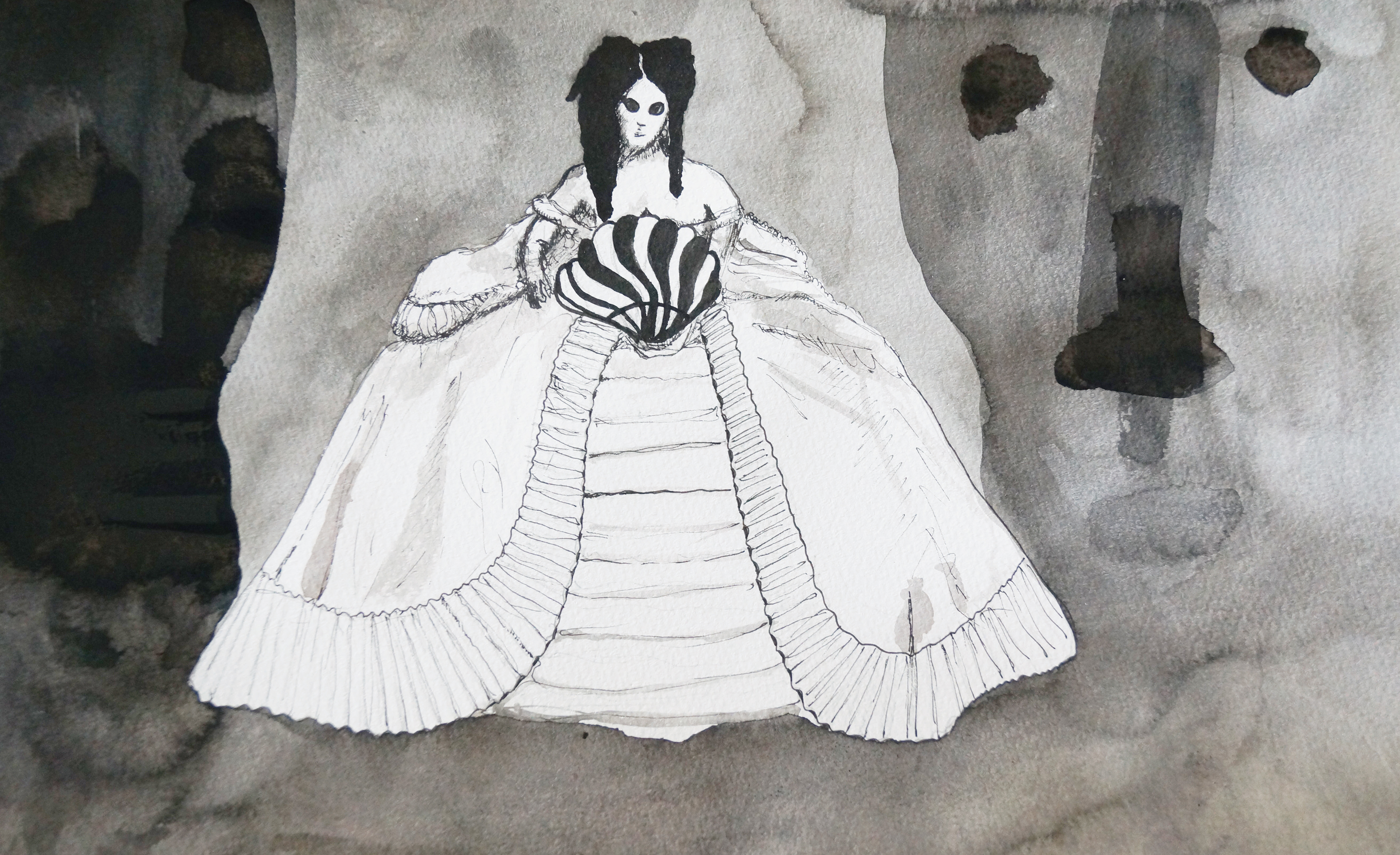 Jeanne Duval, , ink on paper, A4 size