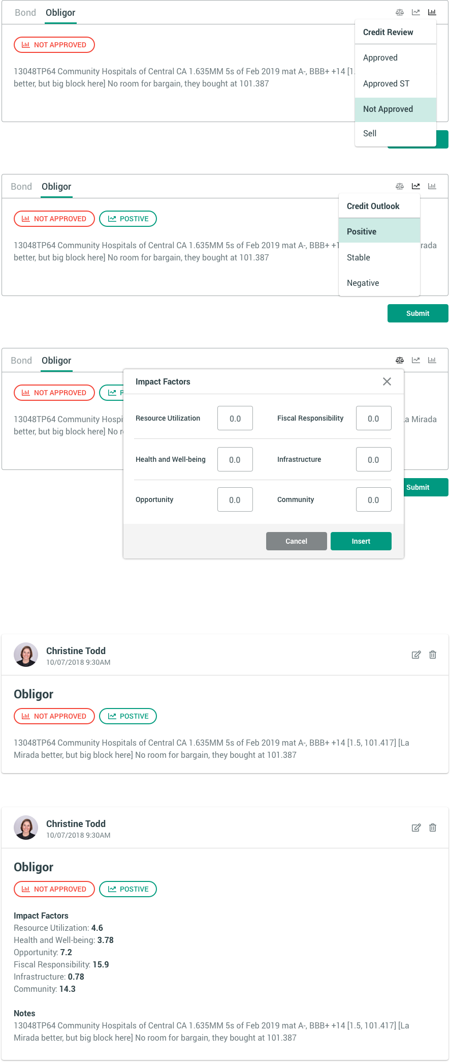 Messaging Concept with Modal Interaction