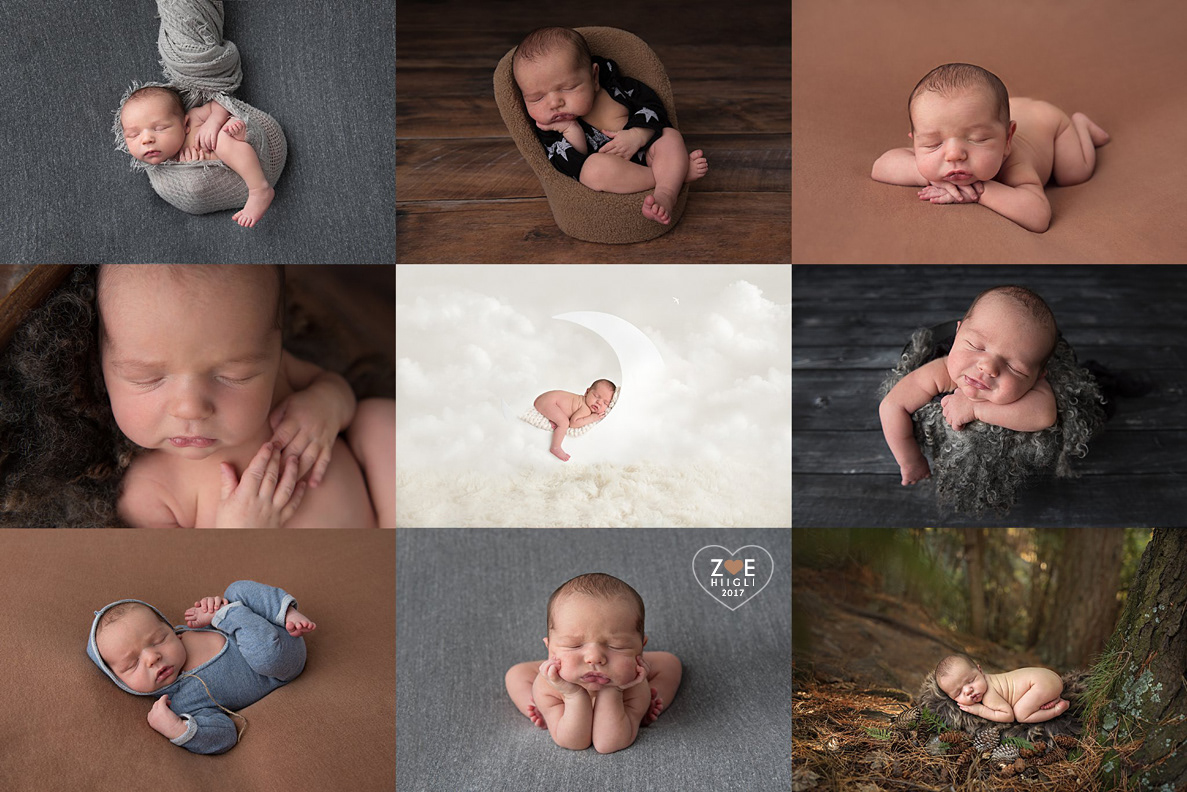 session images from NYC Newborn Photographer Zoe Hiigli Studio ~ maksim 8 days Old