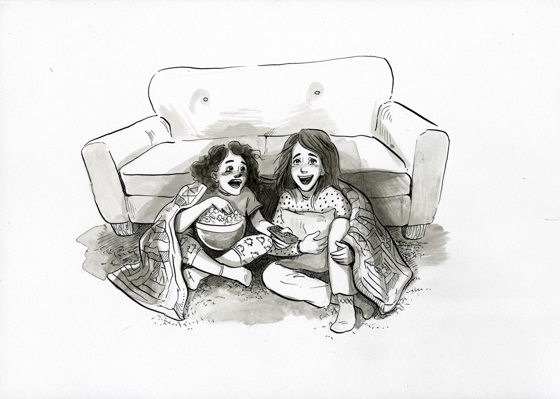 Day 7 - "Warm" 21x30cm