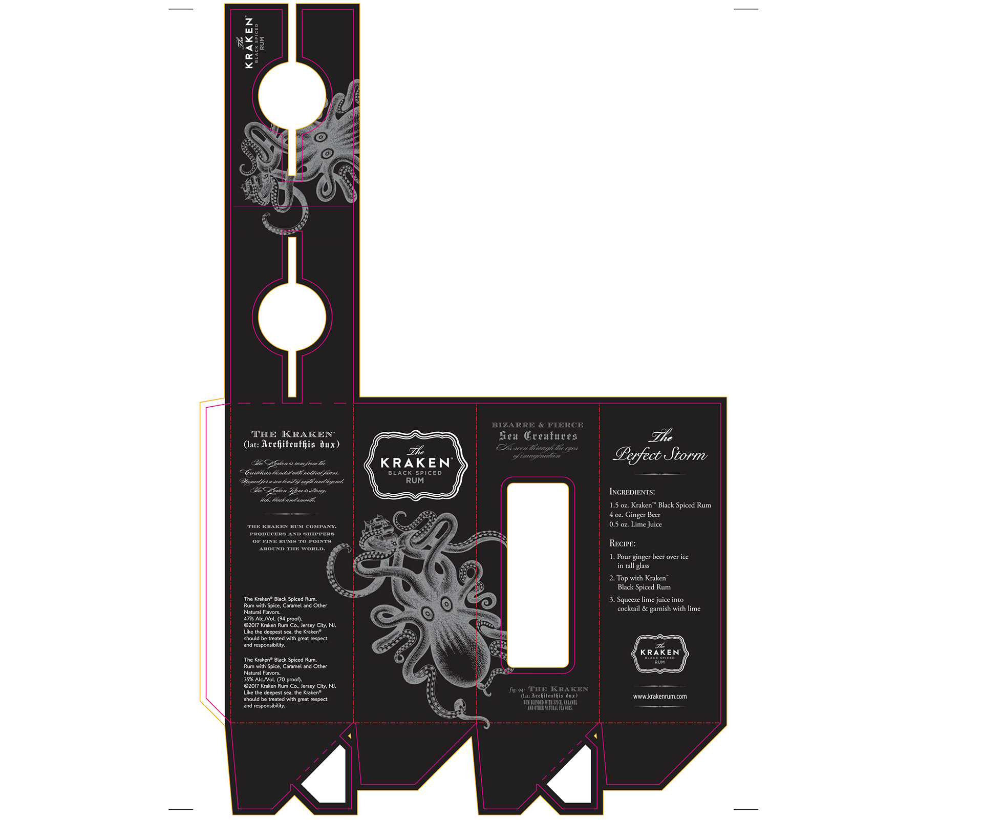 Kraken Black Spiced Rum Carton