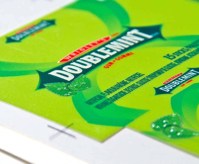 Wrigley's Doublemint Raised Ink Artwork