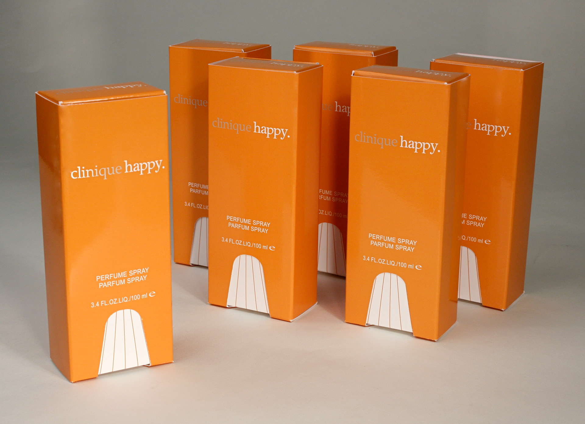 clinique happy. carton artwork