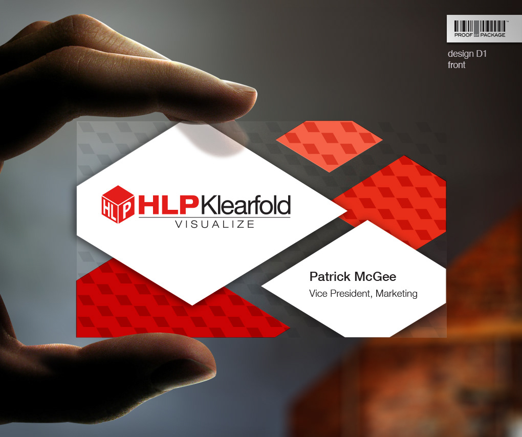 HLP Klearfold Business Card