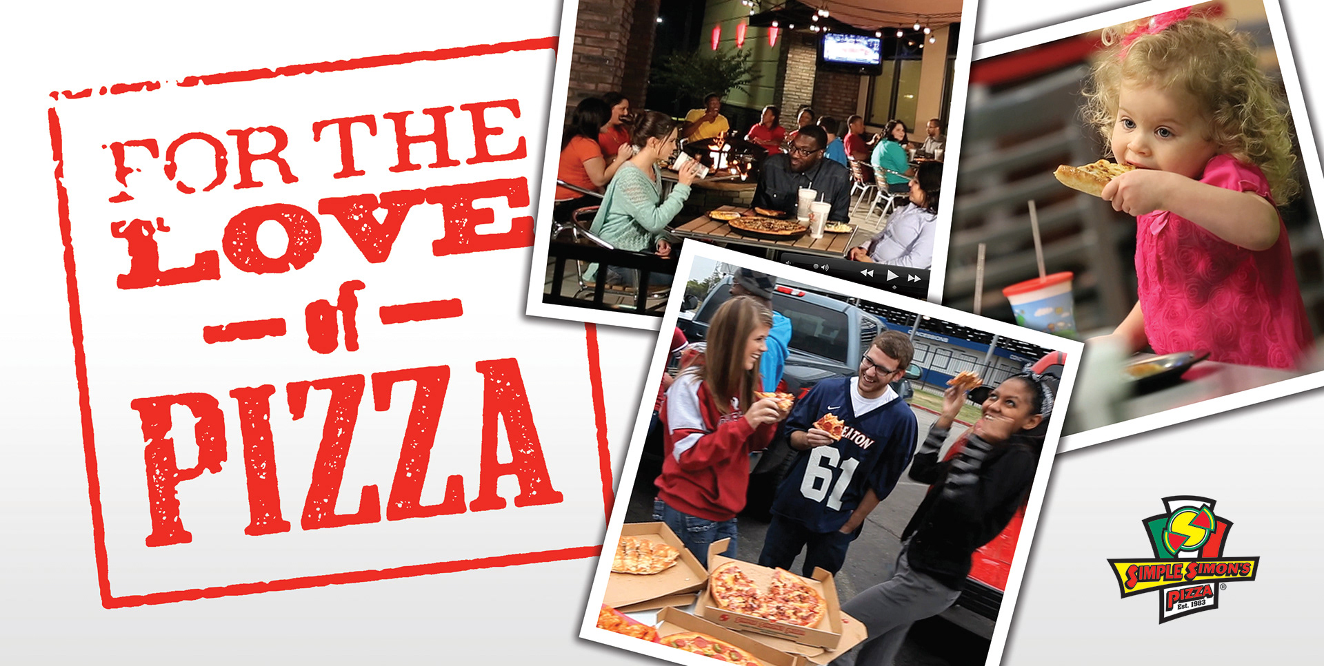 For the Love Pizza Promotion Banner