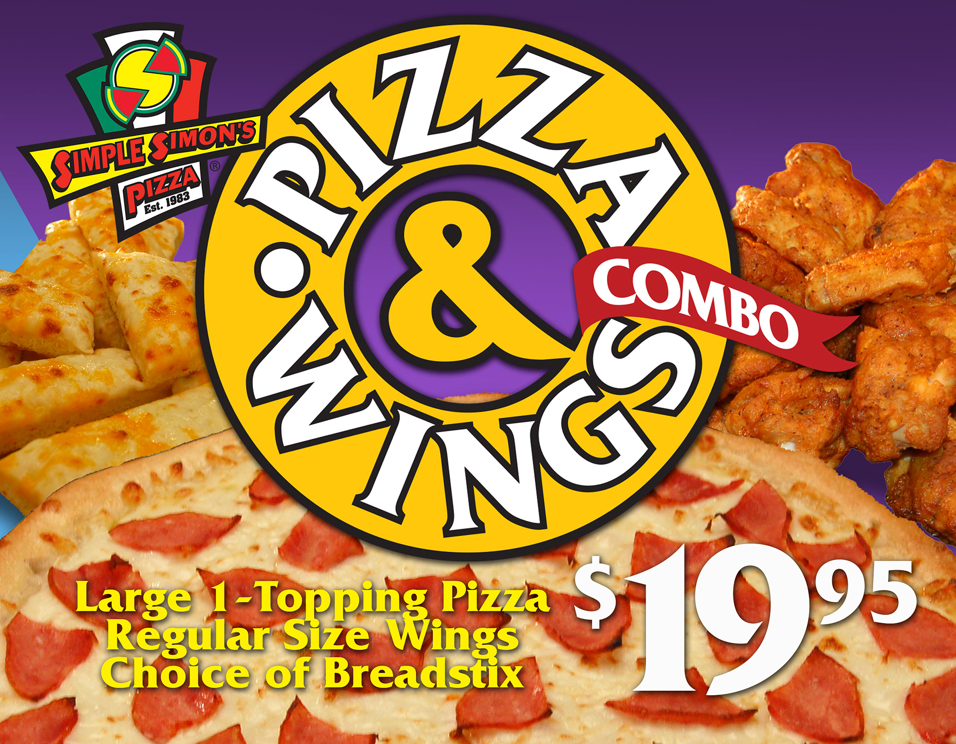 Pizza & Wings Promotion Graphics
