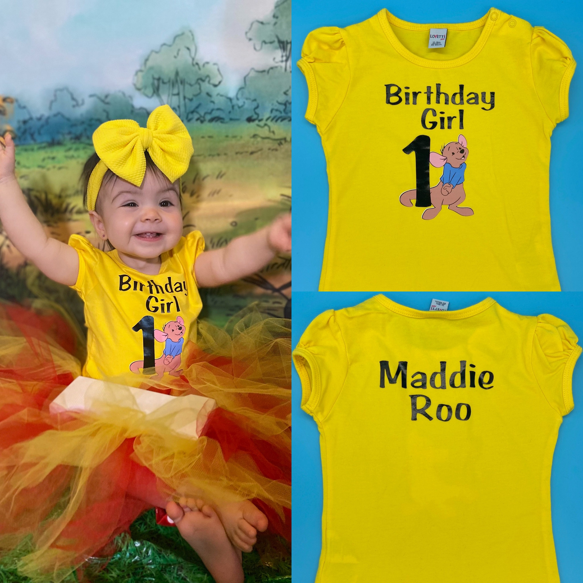 Birthday Girl Shirt - Winnie the Pooh Themed Party