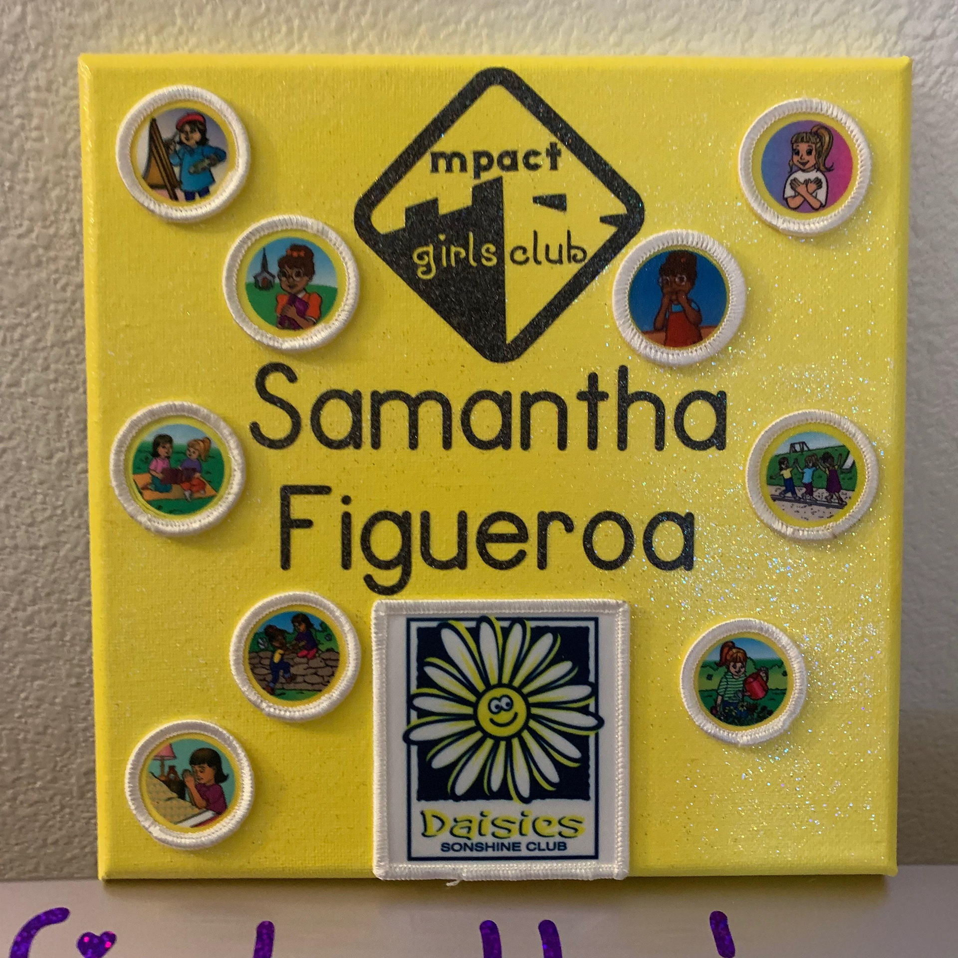 Daisies - Sonshine Club Badge Achievement Board