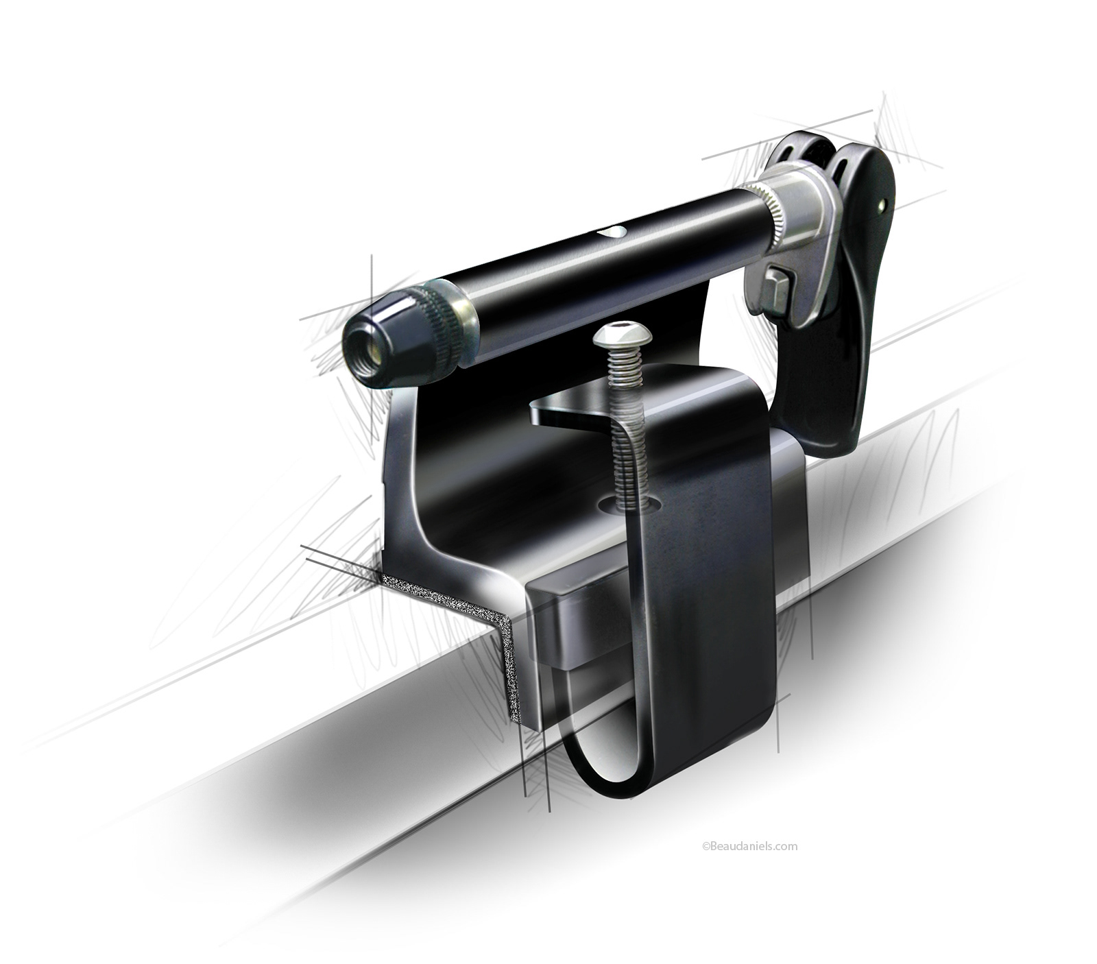 Yakima, "Bedhead" Bicycle front fork to truck bed attachment.