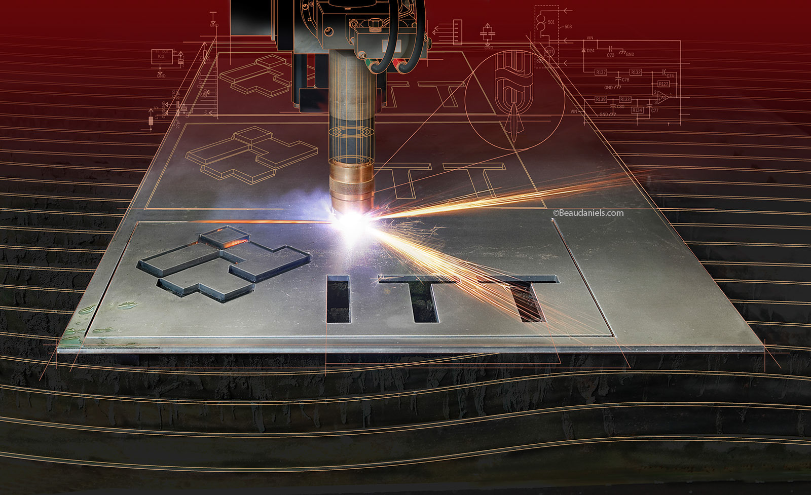 ITT transformation illustration, combined with photoretouching.