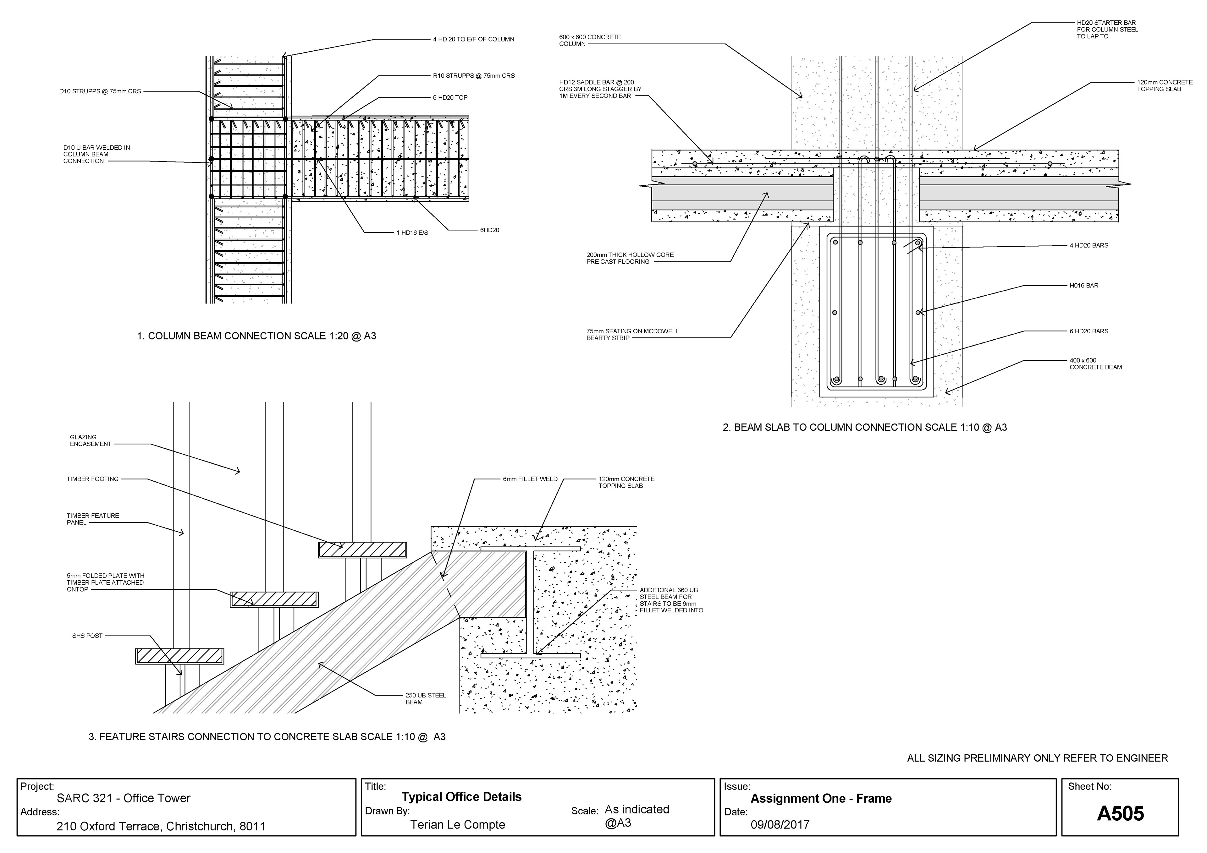 Terian Le Compte - SARC 321. Construction