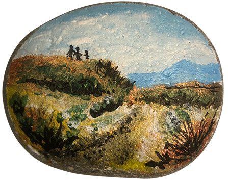 Don Ruth the Works Painted Rock Walk near Great Falls MT