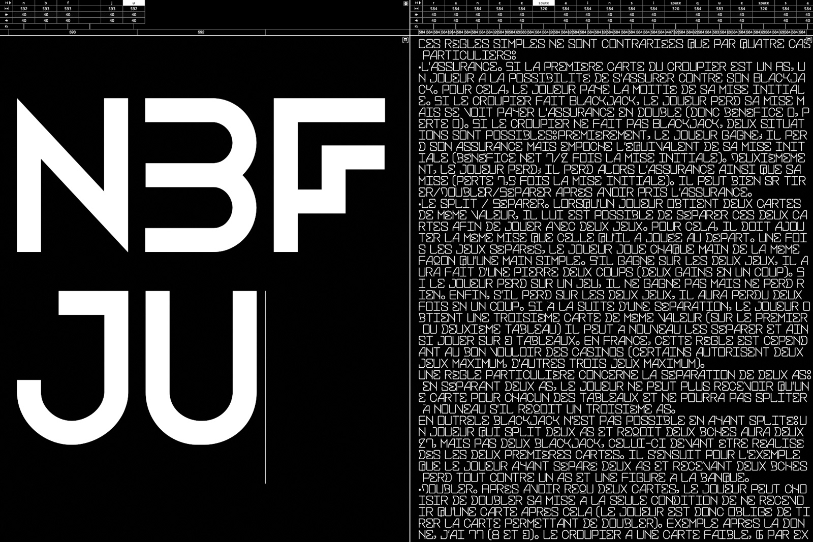 Type design in Fontlab software