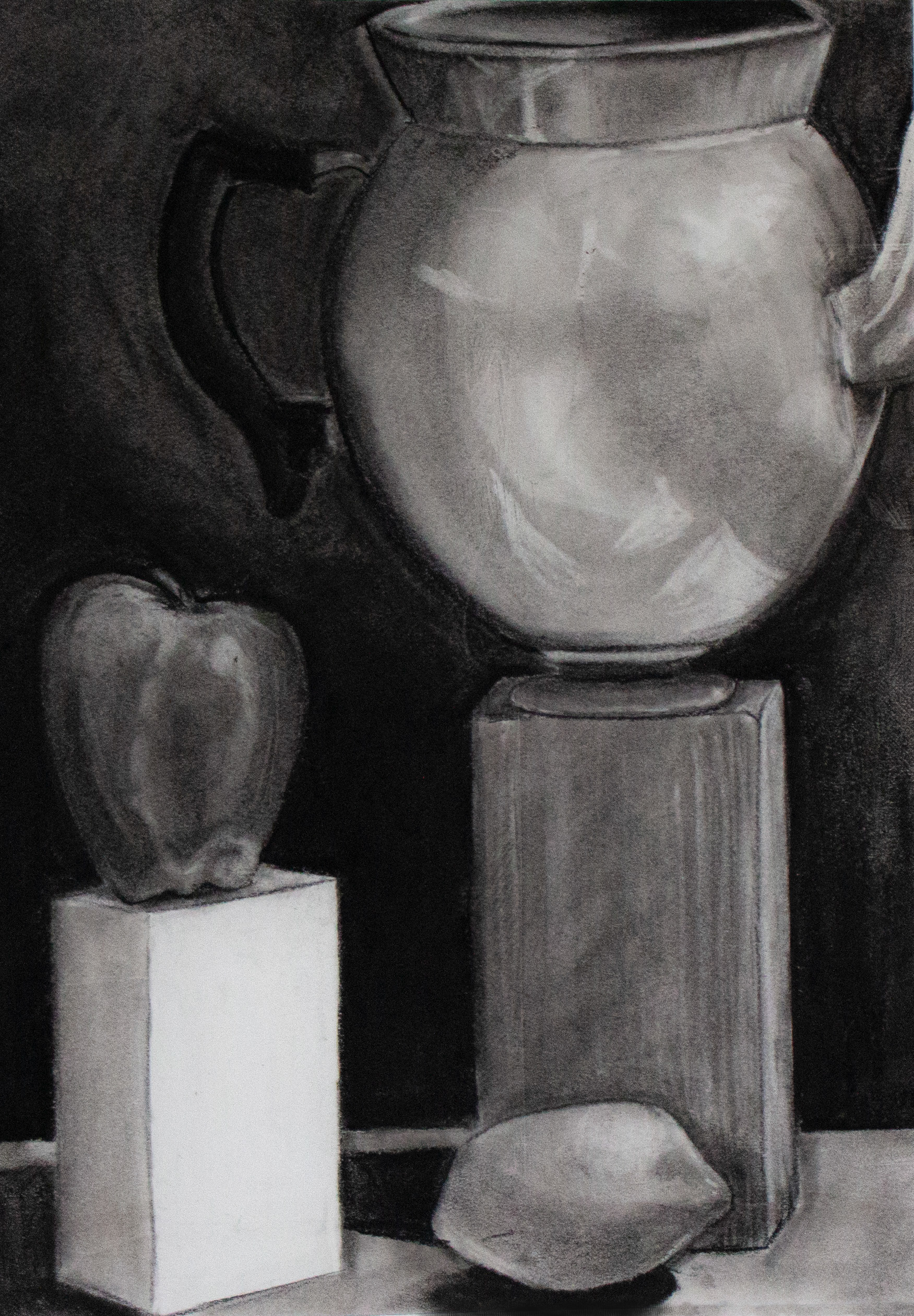 still life - Drawing I / Freshman year Fall 2019