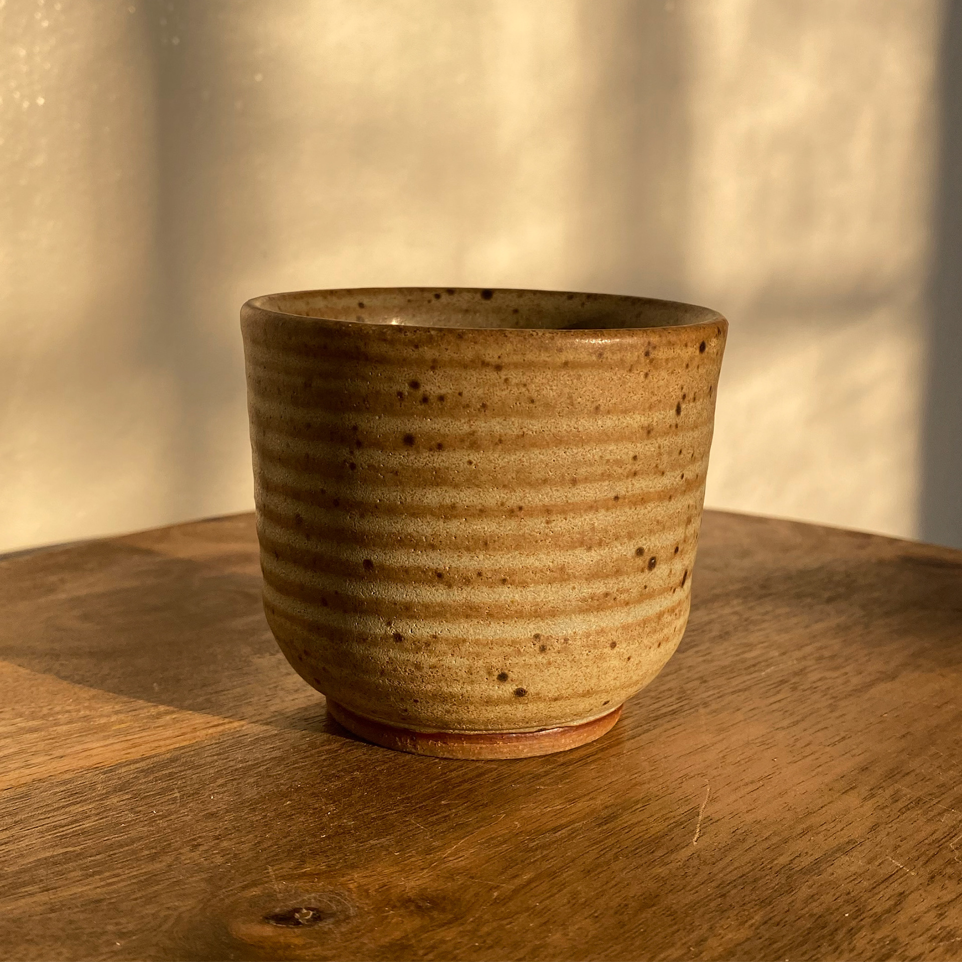 Stoneware Cup in Blue Salt