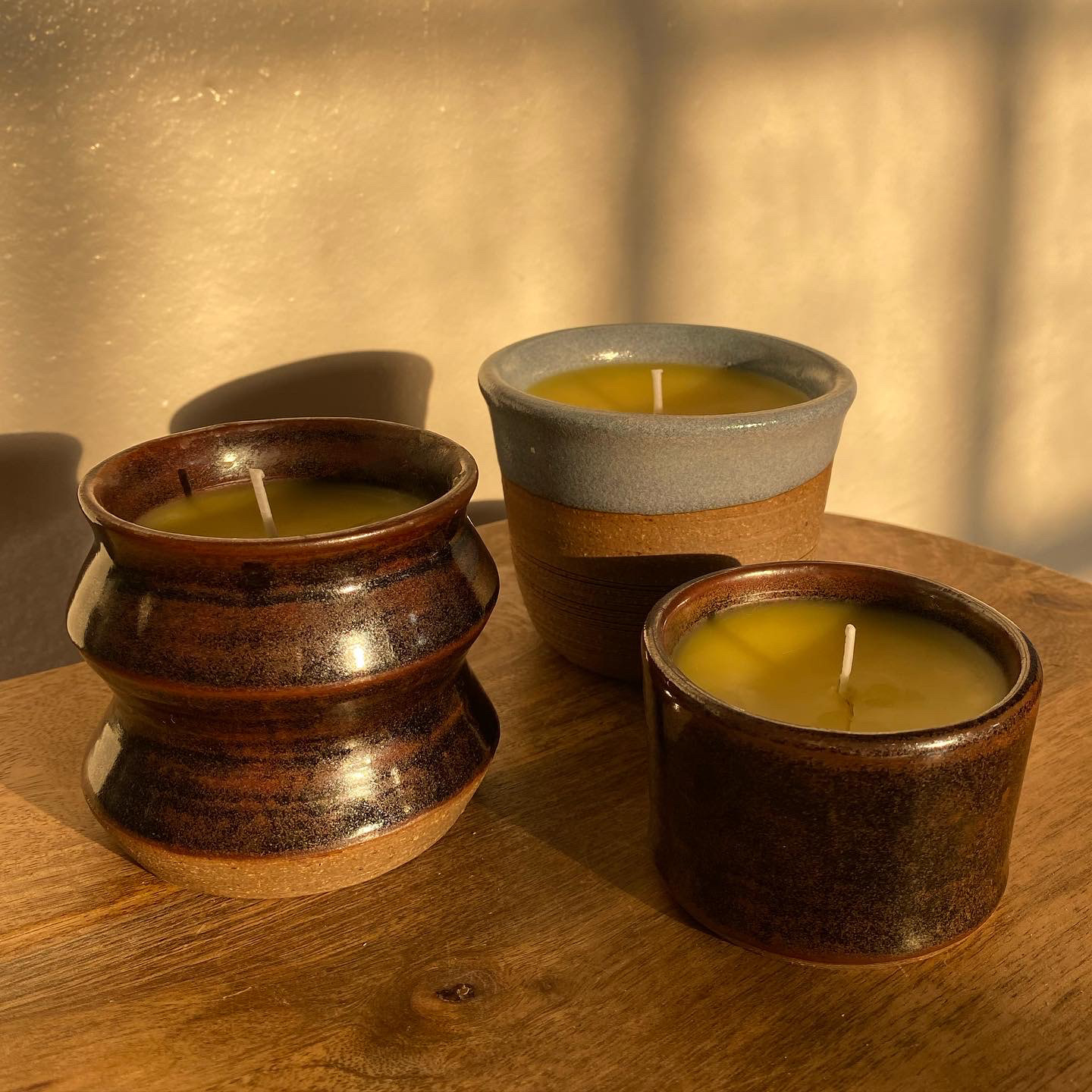 Hand-Poured Beeswax Candles