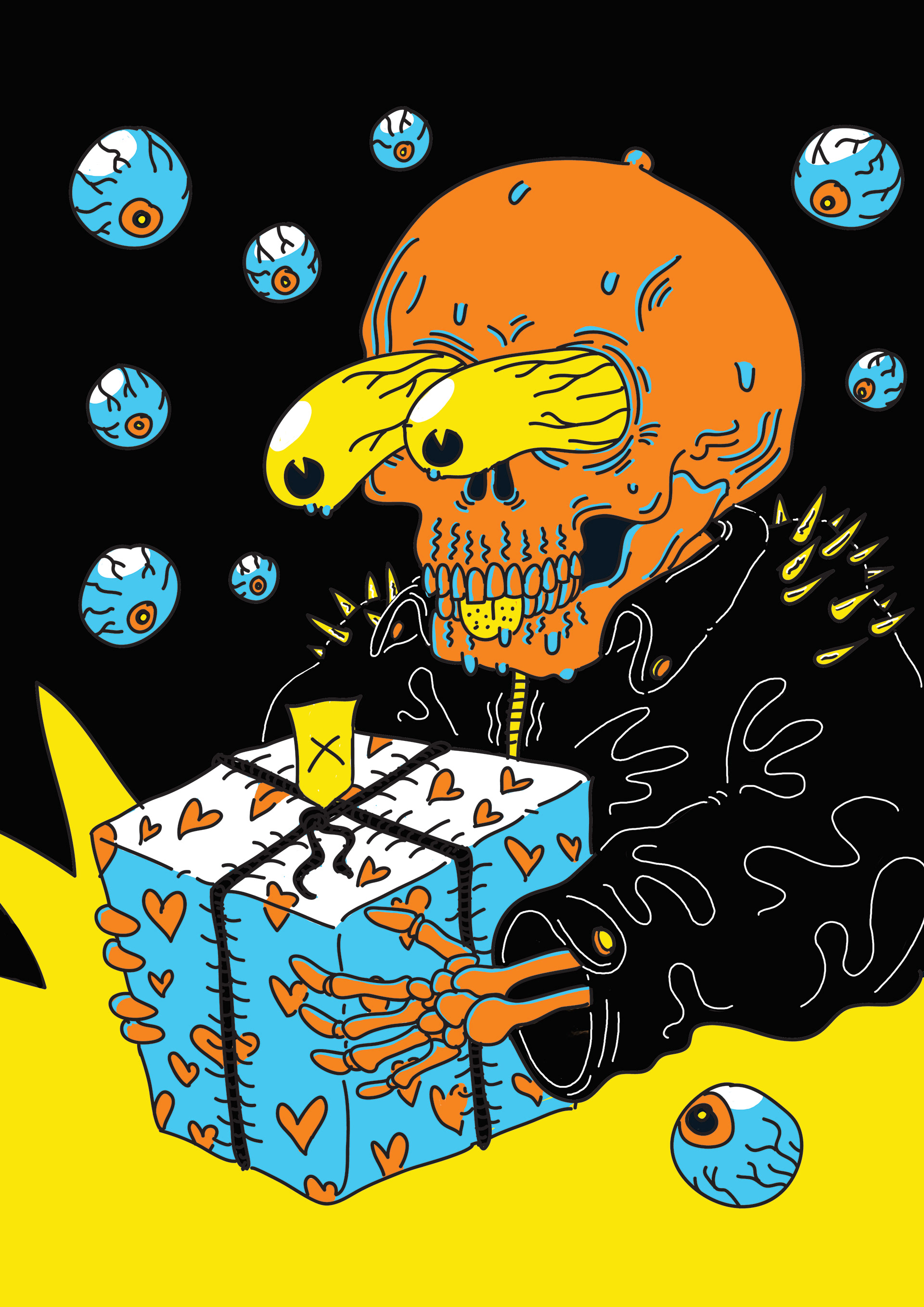 Ink on paper & photoshop