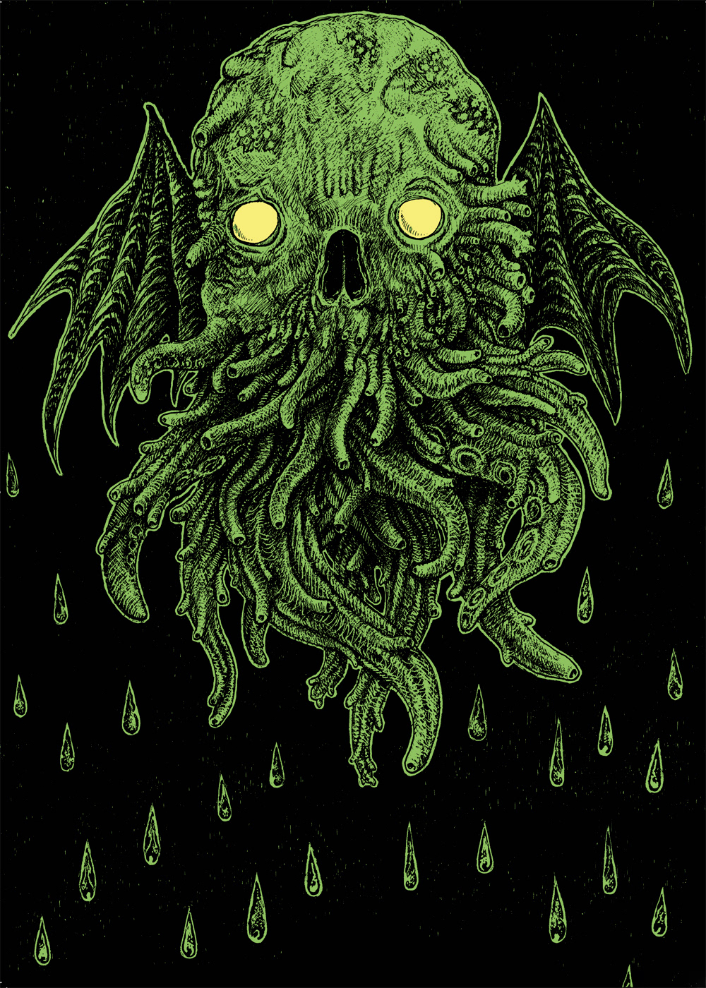 Ink on paper & photoshop