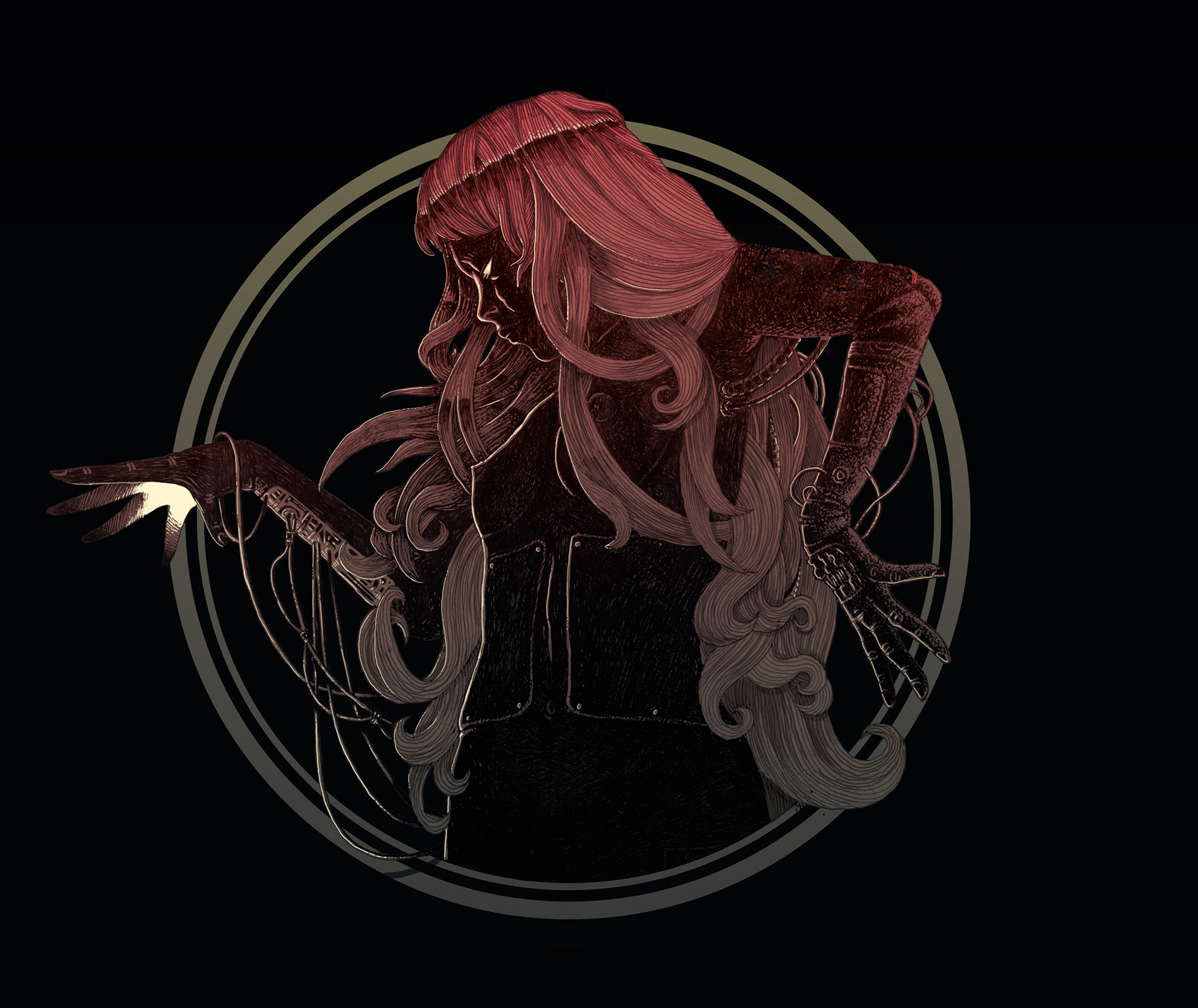 Ink on paper & photoshop