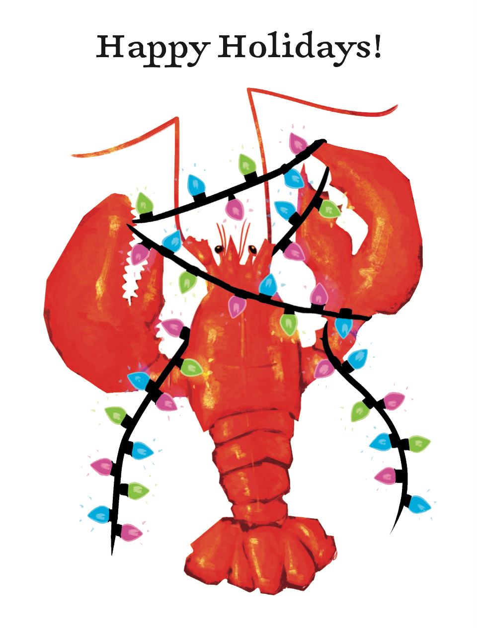 holiday card illustration for a client.